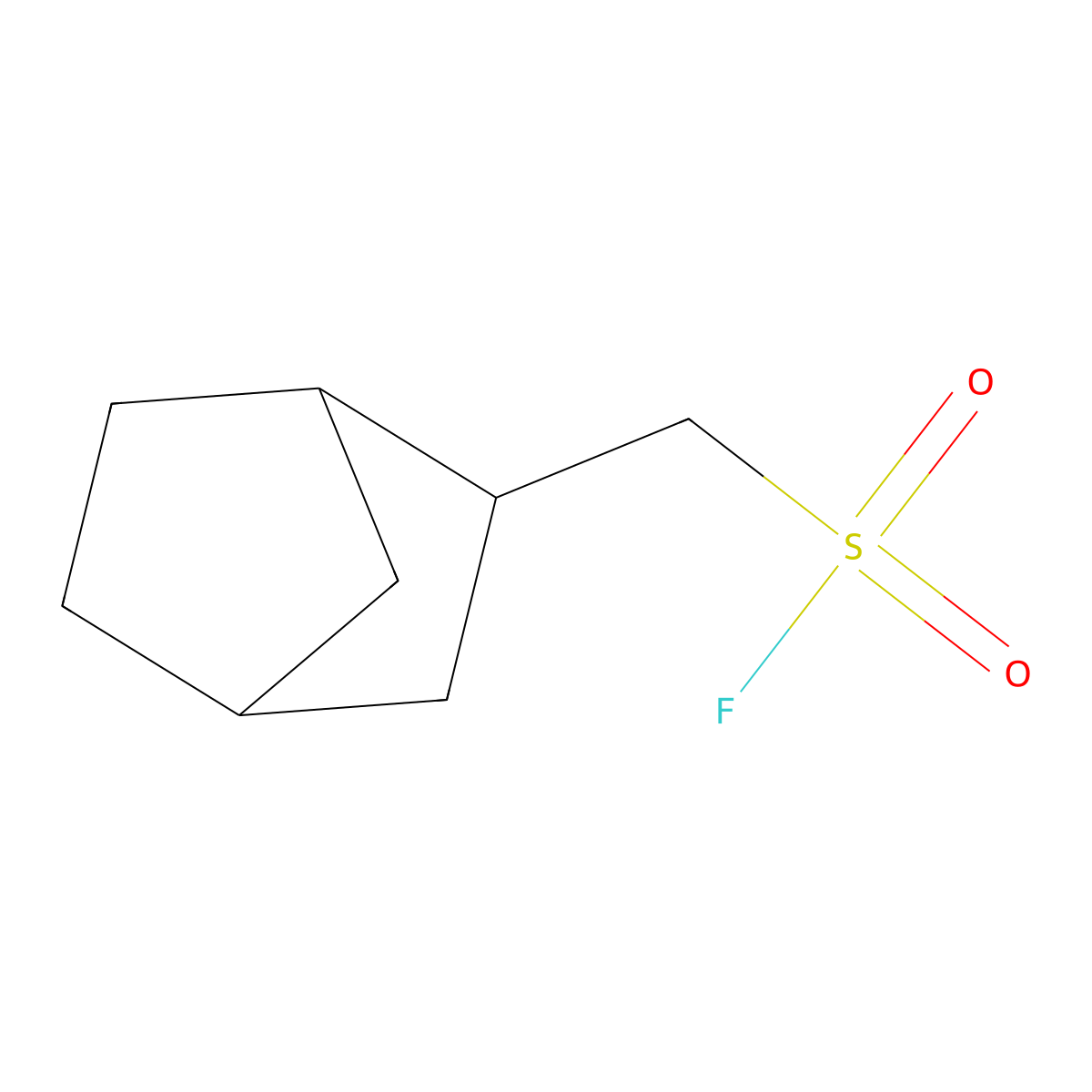 {Bicyclo[2.2.1]heptan-2-yl}methanesulfonyl fluoride molecular structure, CAS 2137684-51-4