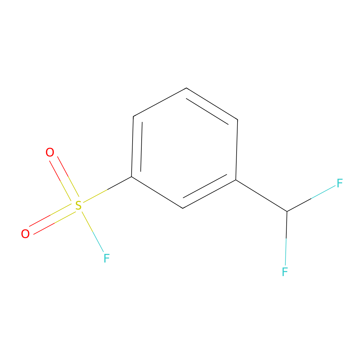 3-(Difluoromethyl)benzene-1-sulfonyl fluoride molecular structure, CAS 2137684-54-7