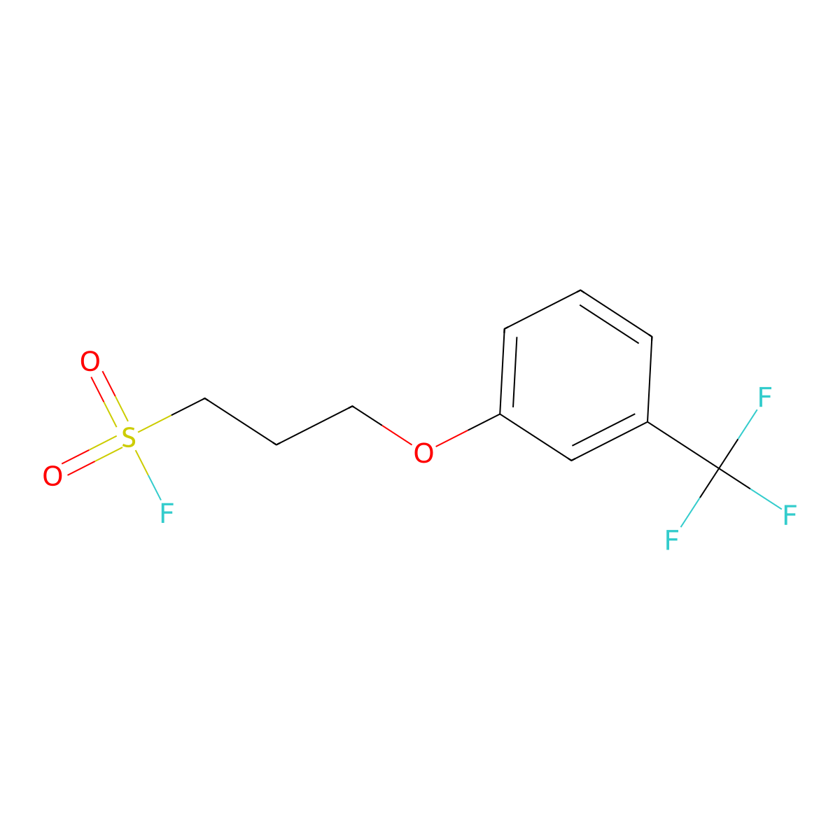 3-[3-(Trifluoromethyl)phenoxy]propane-1-sulfonyl fluoride molecular structure, CAS 2137684-98-9