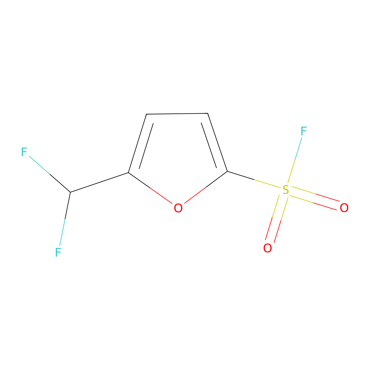 5-(Difluoromethyl)furan-2-sulfonyl fluoride molecular structure, CAS 2137686-89-4