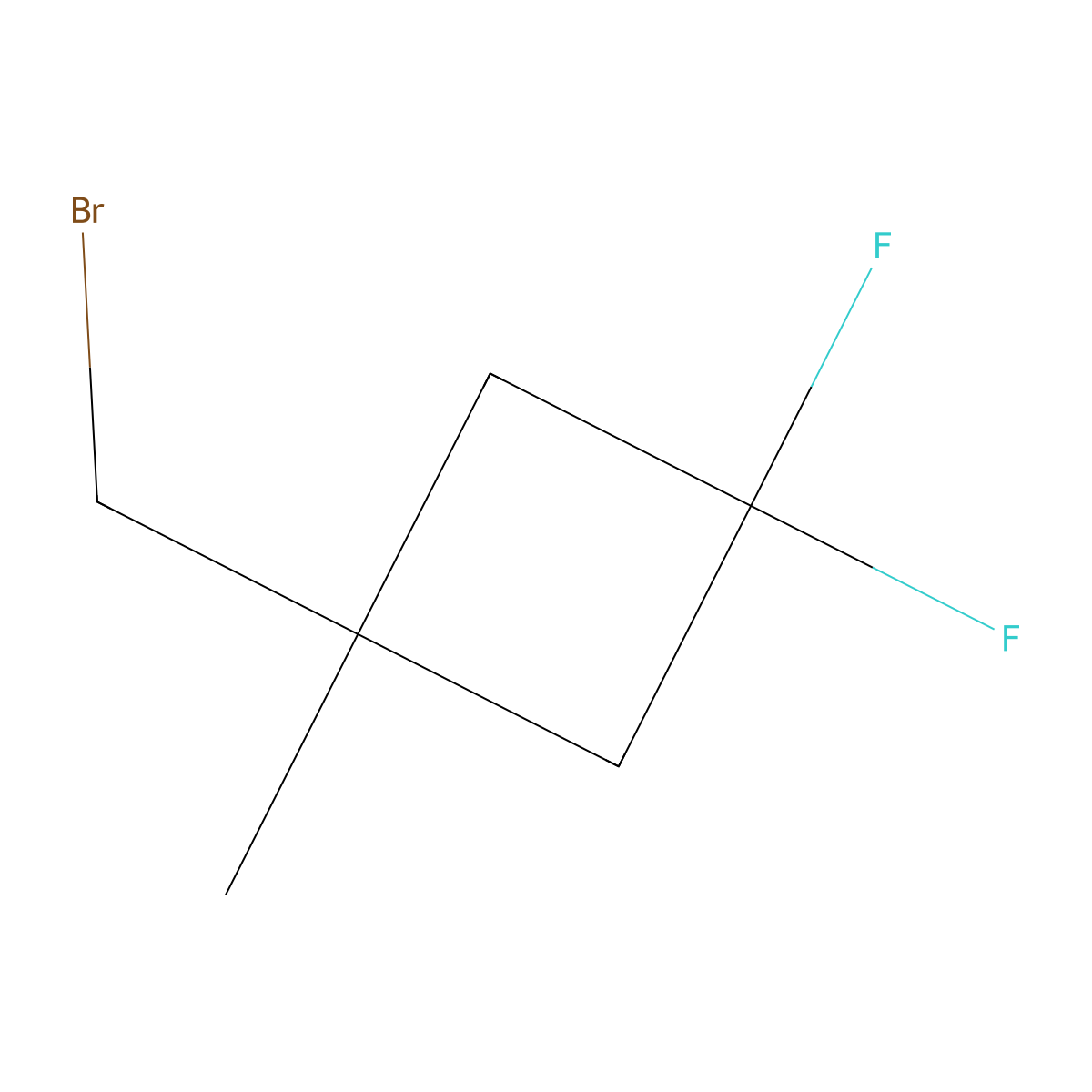 1-(Bromomethyl)-3,3-difluoro-1-methylcyclobutane molecular structure, CAS 2137688-19-6