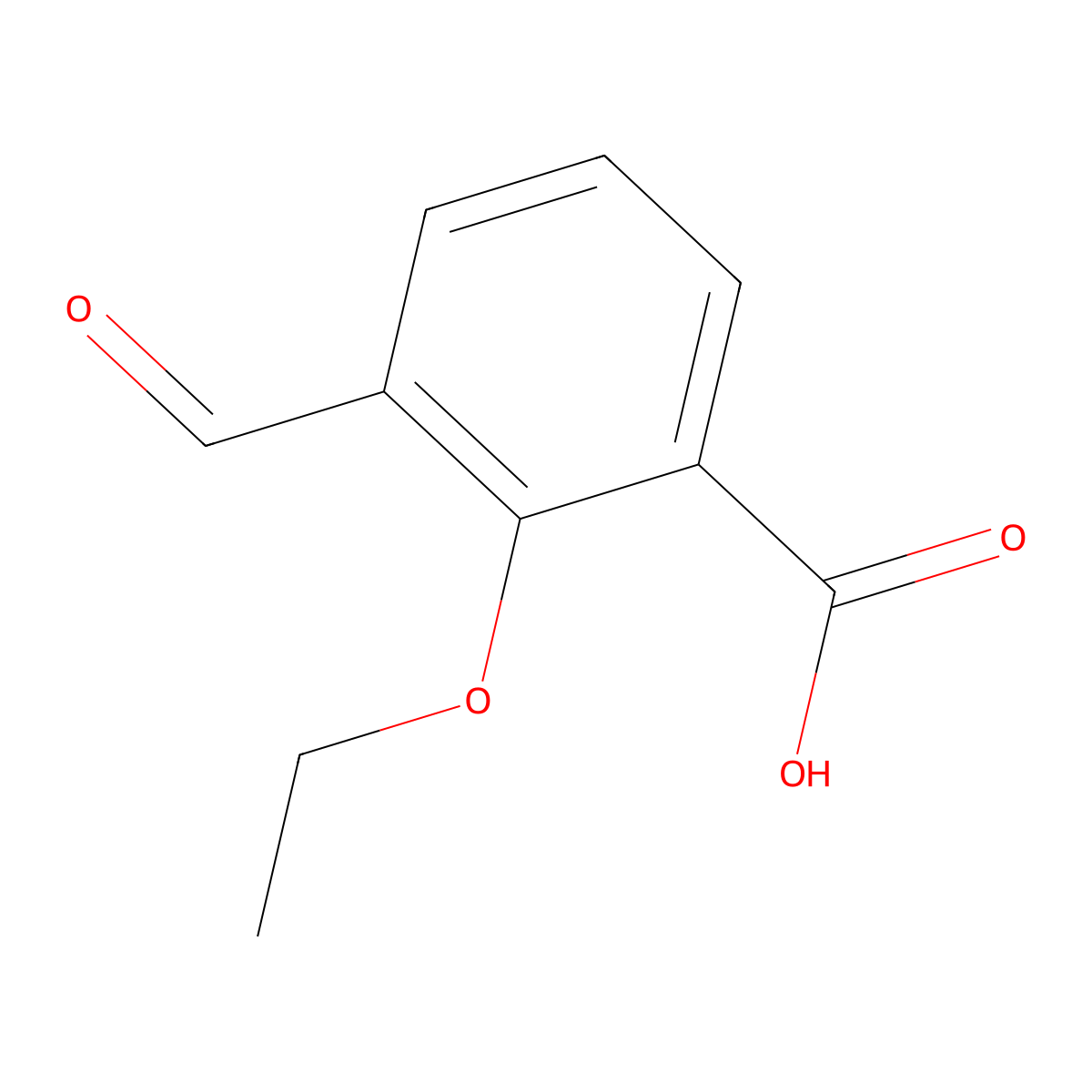 2-Ethoxy-3-formylbenzoic acid molecular structure, CAS 2137688-53-8