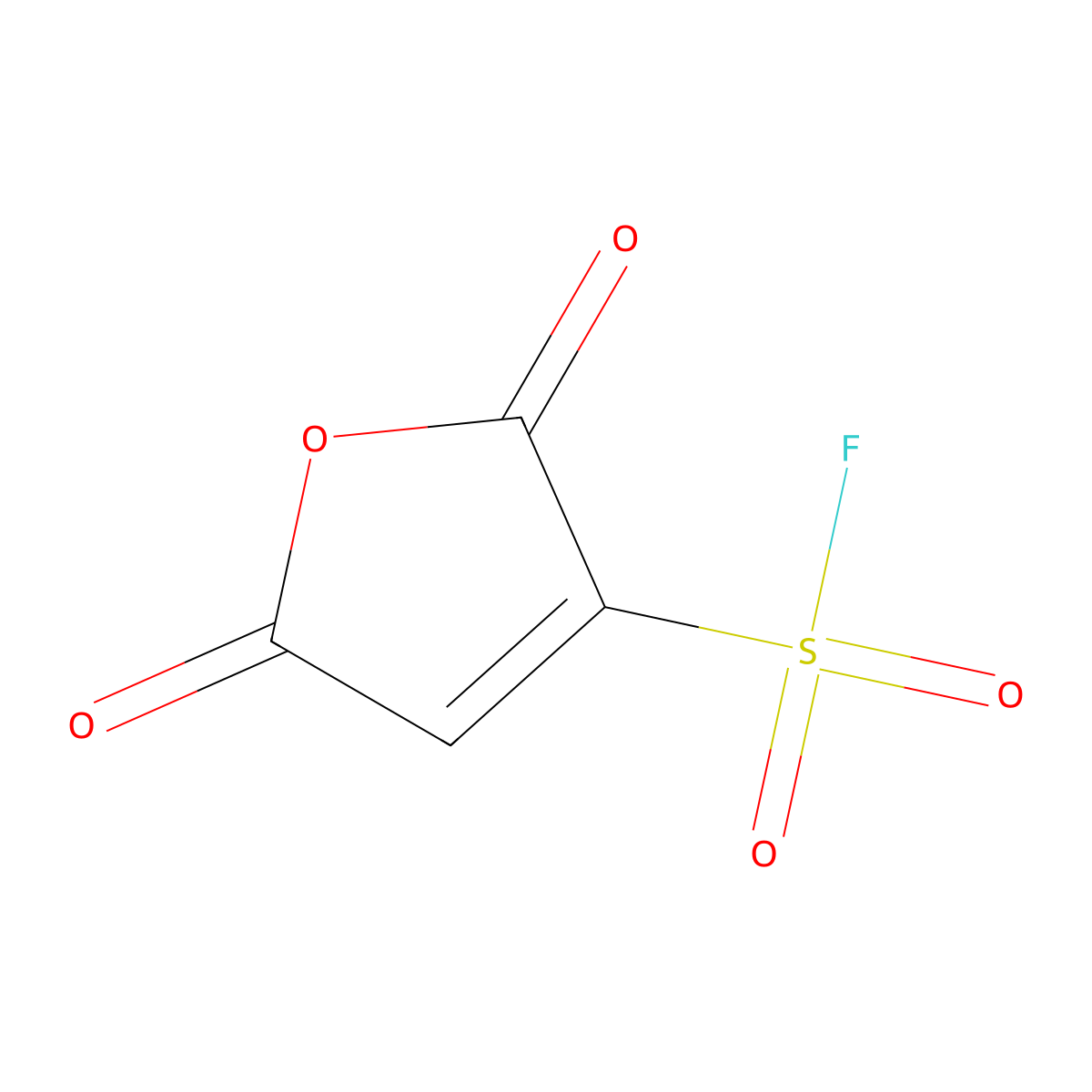 2,5-Dioxo-2,5-dihydrofuran-3-sulfonyl fluoride molecular structure, CAS 2137688-54-9