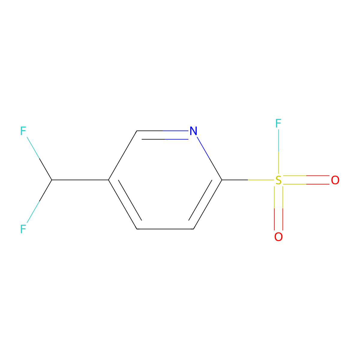 5-(Difluoromethyl)pyridine-2-sulfonyl fluoride molecular structure, CAS 2137688-56-1