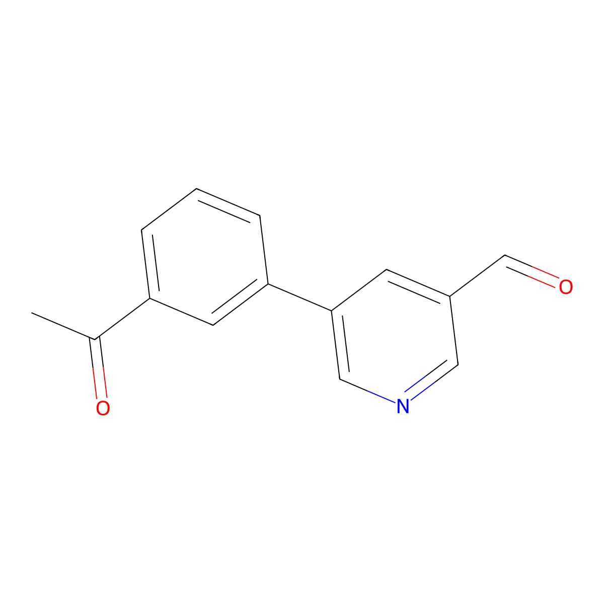 5-(3-Acetylphenyl)pyridine-3-carbaldehyde molecular structure, CAS 2137691-72-4