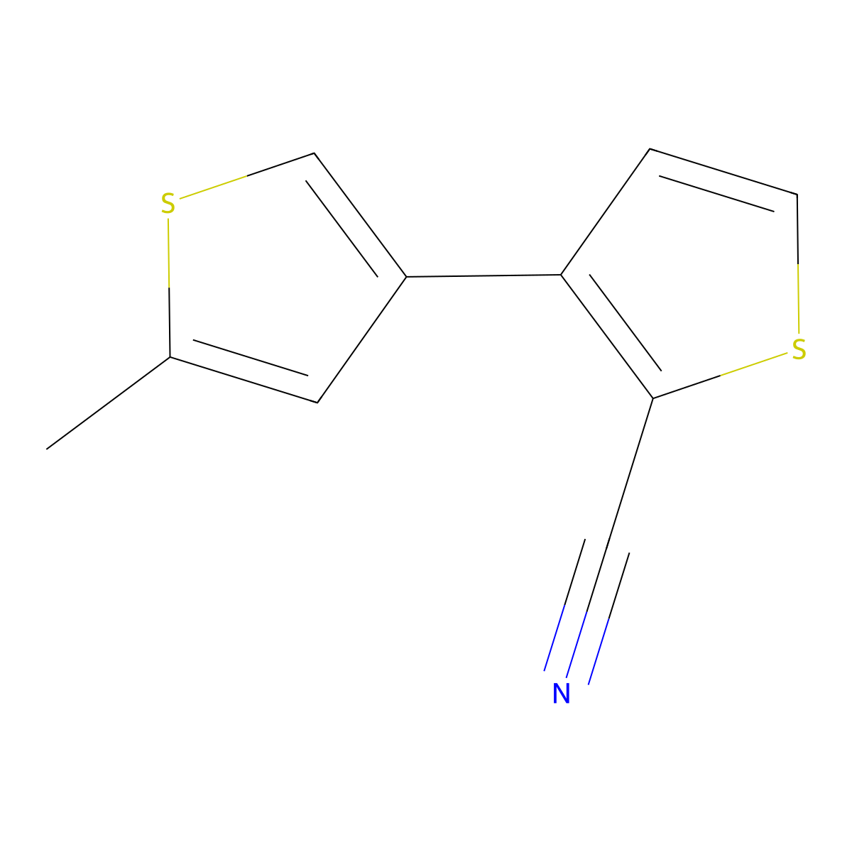 3-(5-Methylthiophen-3-yl)thiophene-2-carbonitrile molecular structure, CAS 2137693-17-3