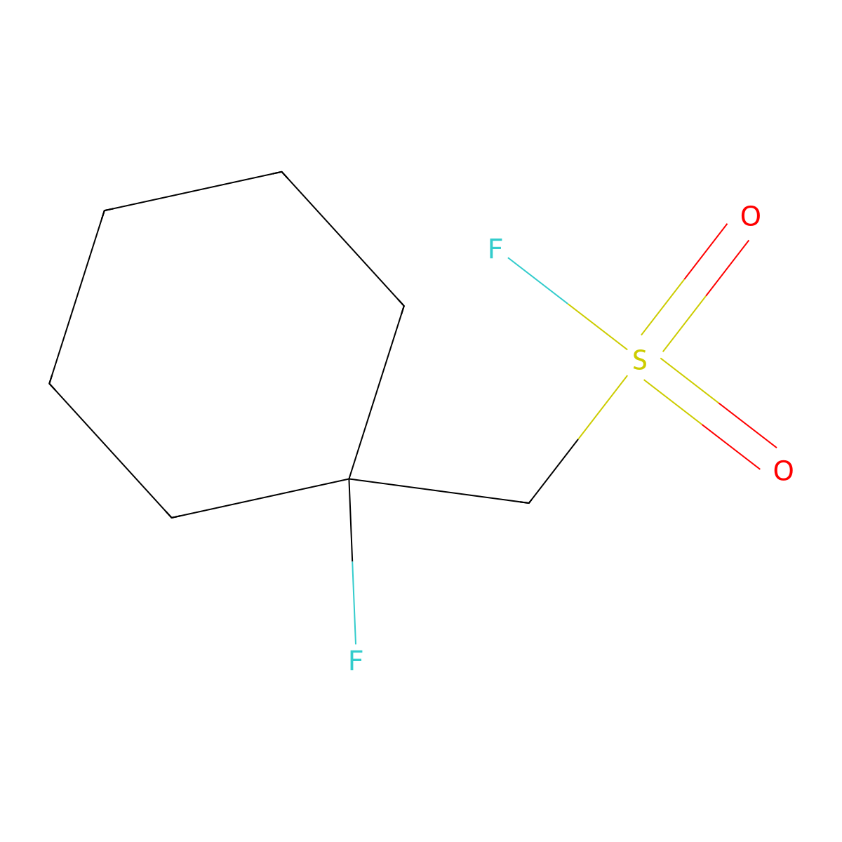 (1-Fluorocyclohexyl)methanesulfonyl fluoride molecular structure, CAS 2137695-55-5
