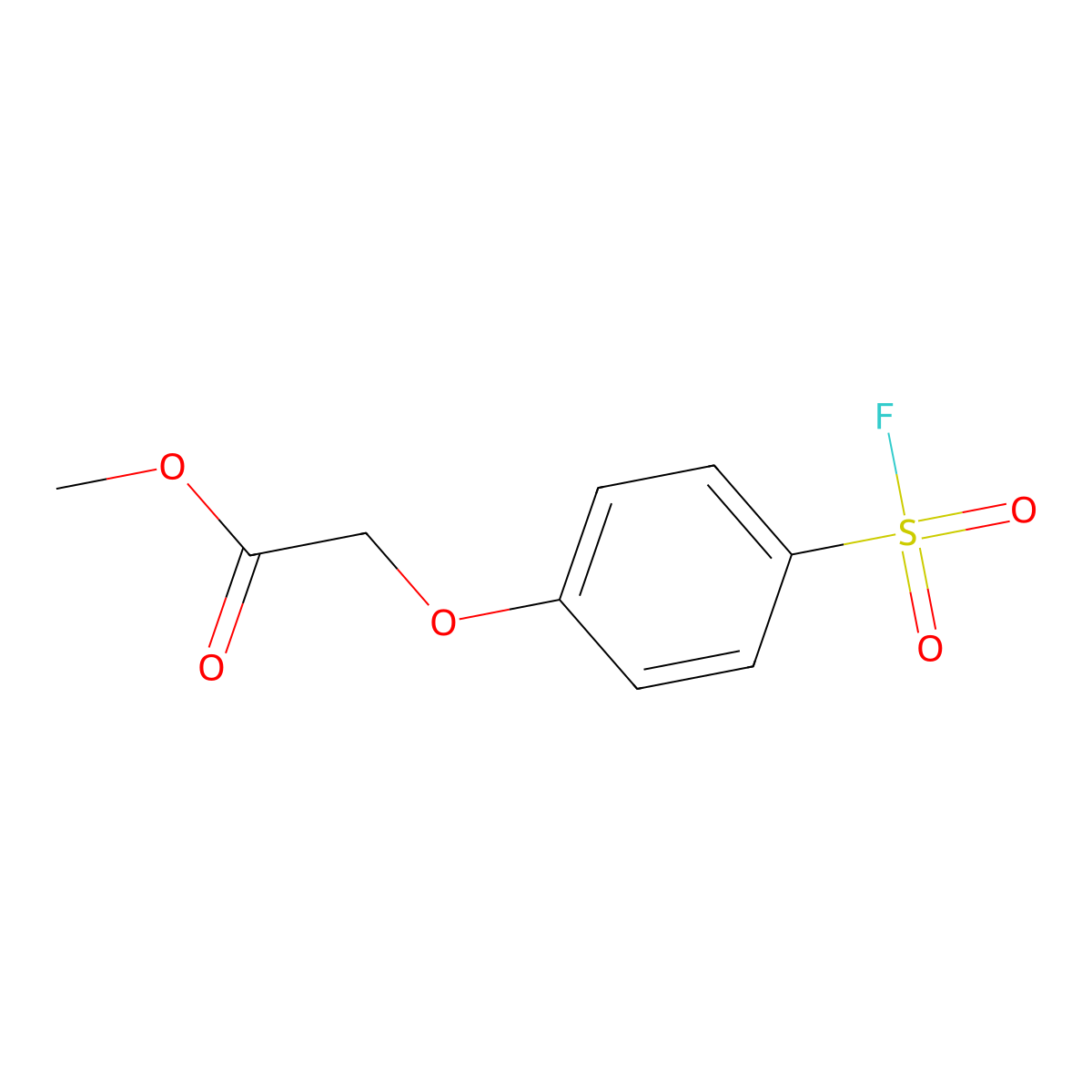 Methyl 2-[4-(fluorosulfonyl)phenoxy]acetate molecular structure, CAS 2137696-02-5