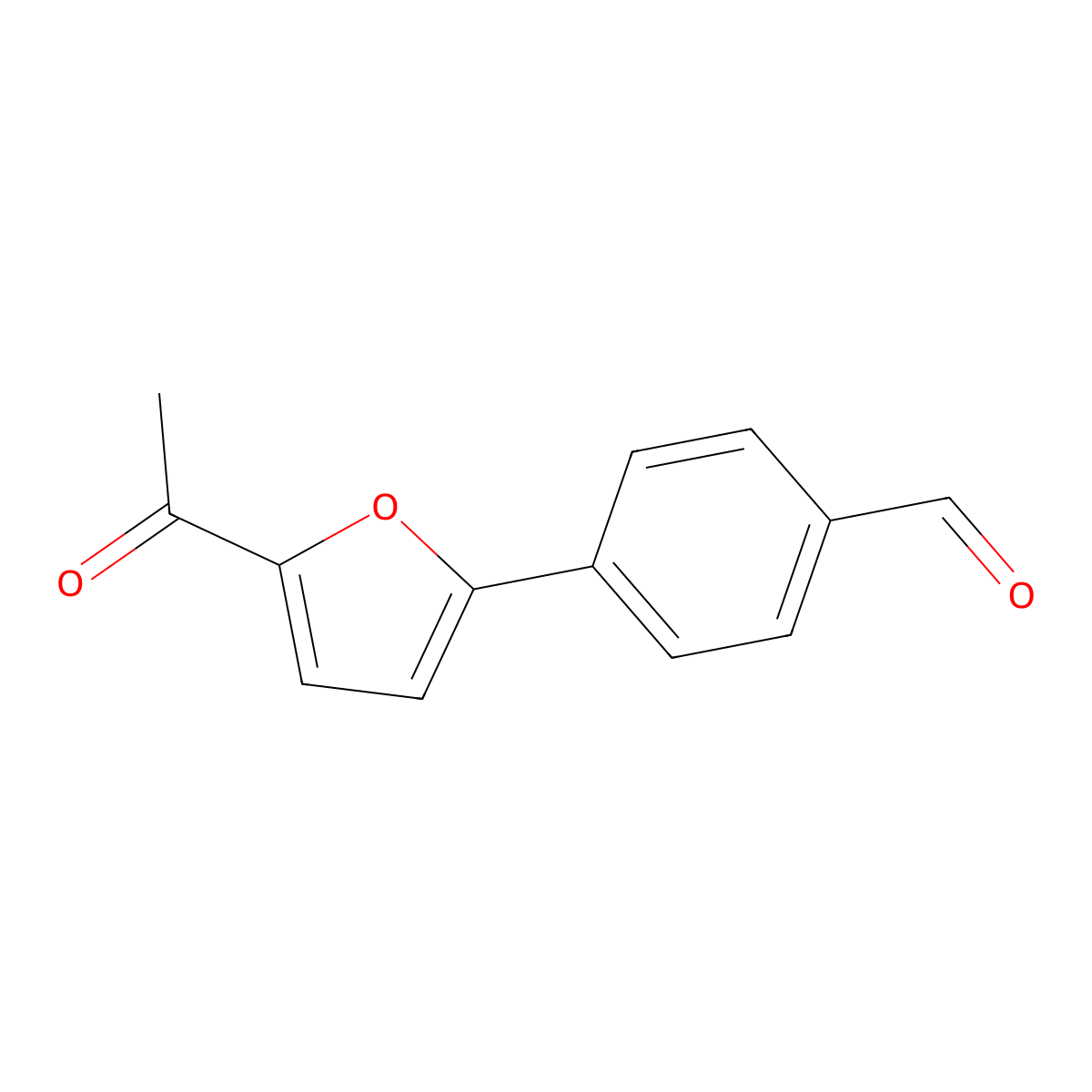 4-(5-Acetylfuran-2-yl)benzaldehyde molecular structure, CAS 2137696-85-4