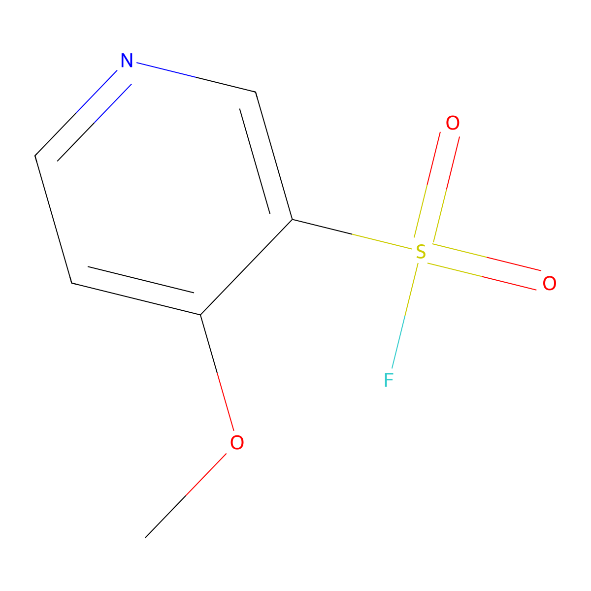 4-Methoxypyridine-3-sulfonyl fluoride molecular structure, CAS 2137698-57-6