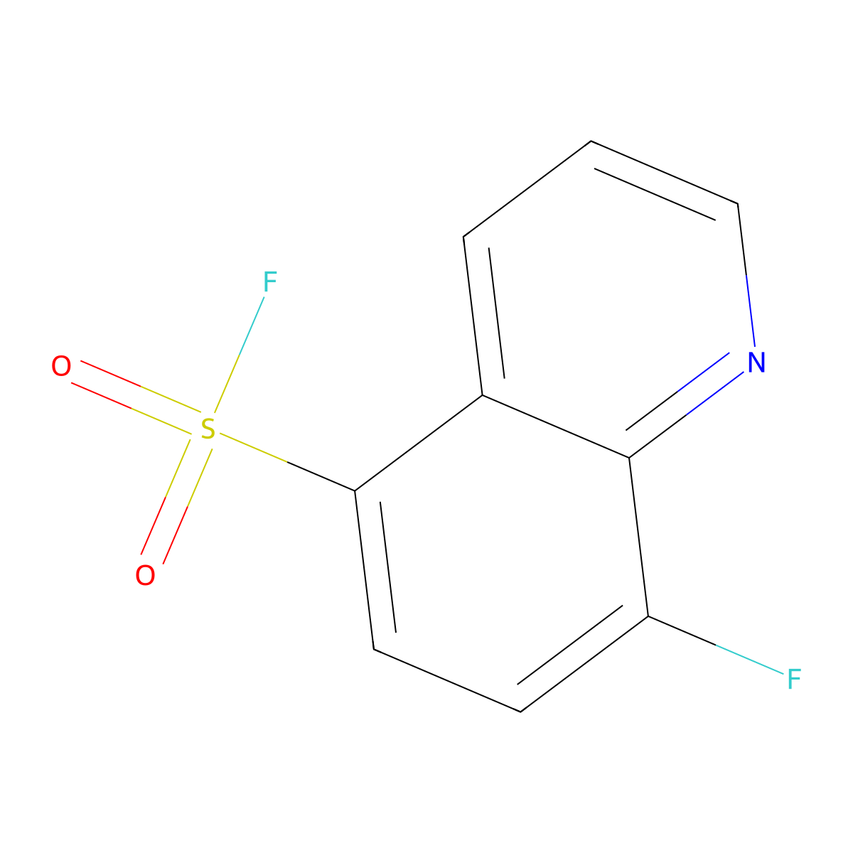 8-Fluoroquinoline-5-sulfonyl fluoride molecular structure, CAS 2137698-85-0