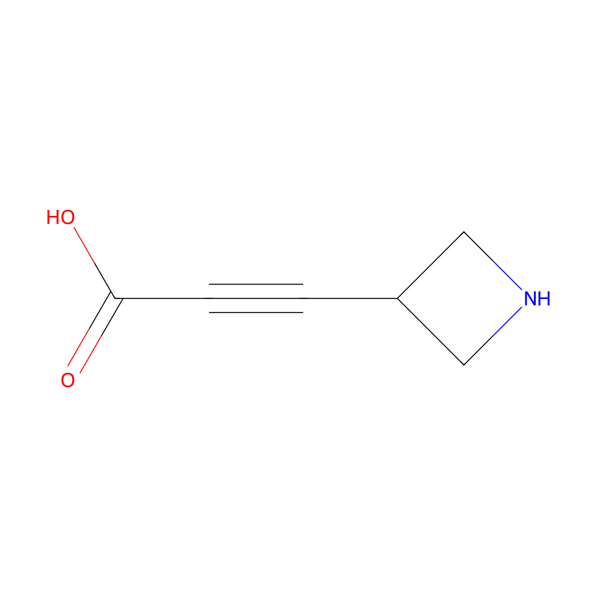 3-(Azetidin-3-yl)prop-2-ynoic acid molecular structure, CAS 2137699-07-9