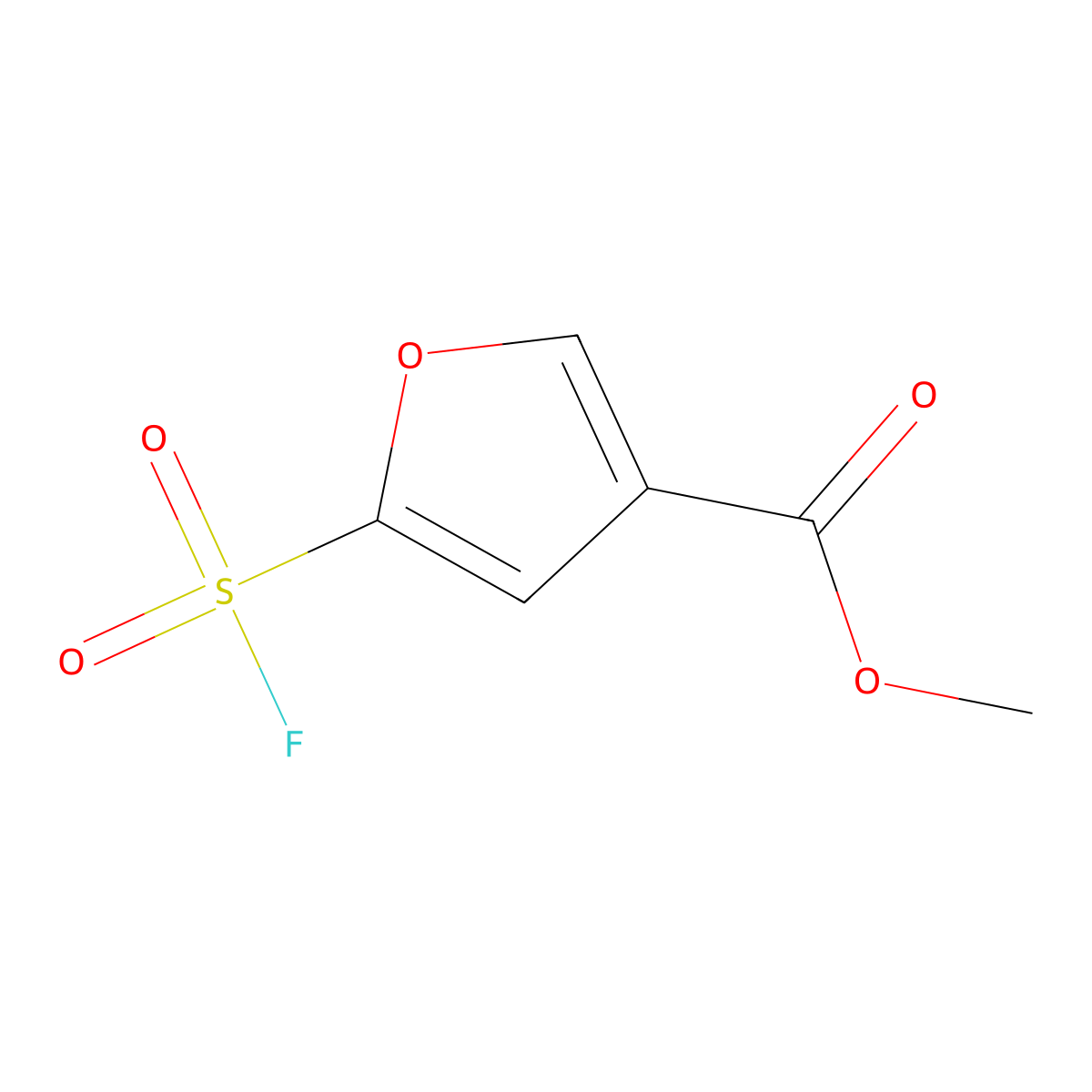 Methyl 5-(fluorosulfonyl)furan-3-carboxylate molecular structure, CAS 2137699-59-1