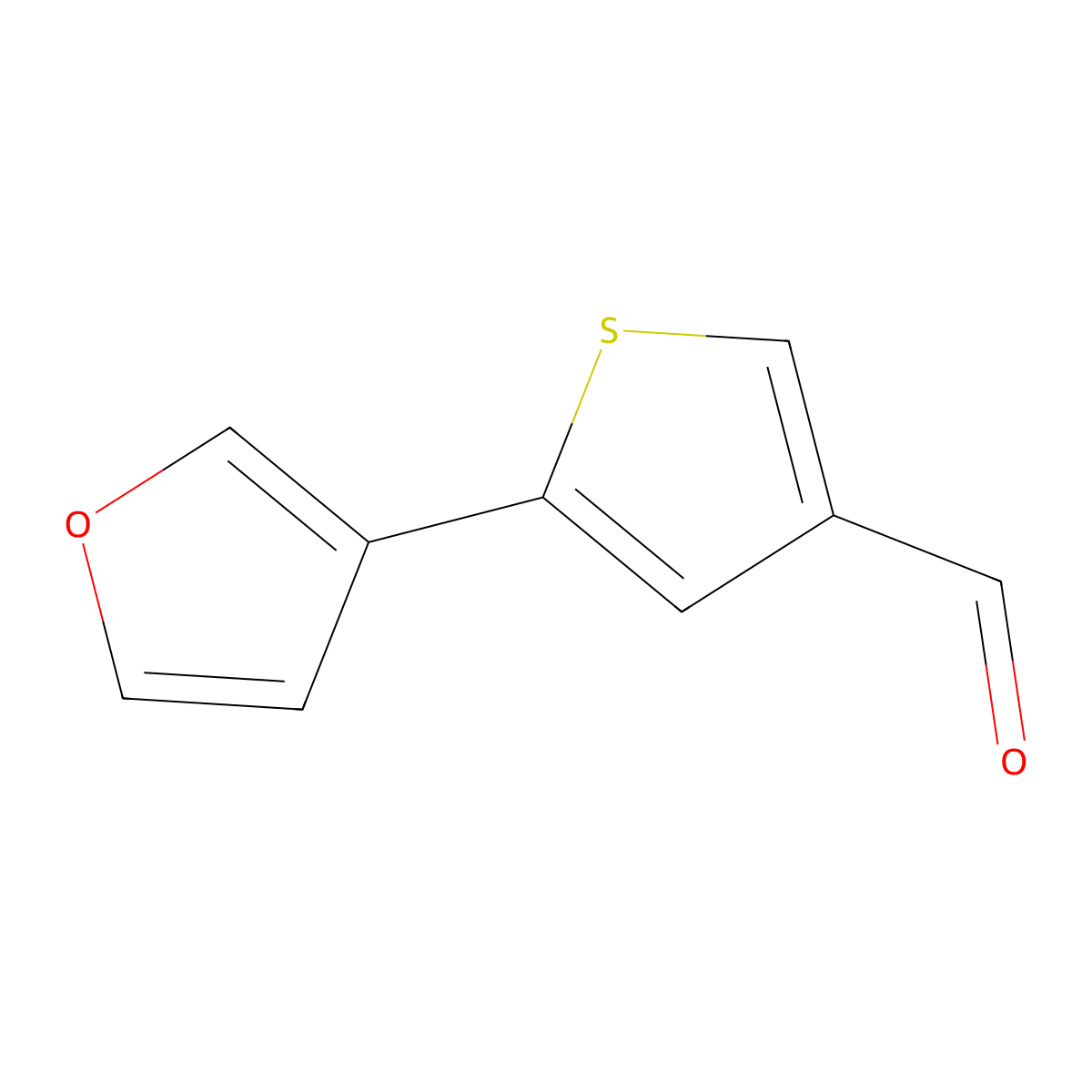 5-(Furan-3-yl)thiophene-3-carbaldehyde molecular structure, CAS 2137700-32-2