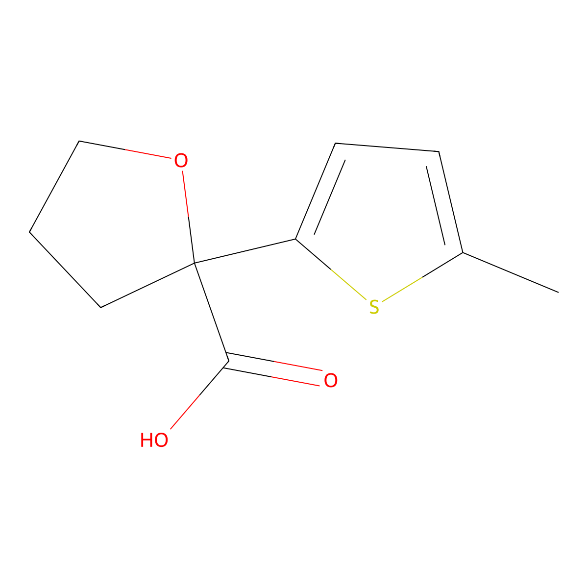 2-(5-Methylthiophen-2-yl)oxolane-2-carboxylic acid molecular structure, CAS 2137702-83-9
