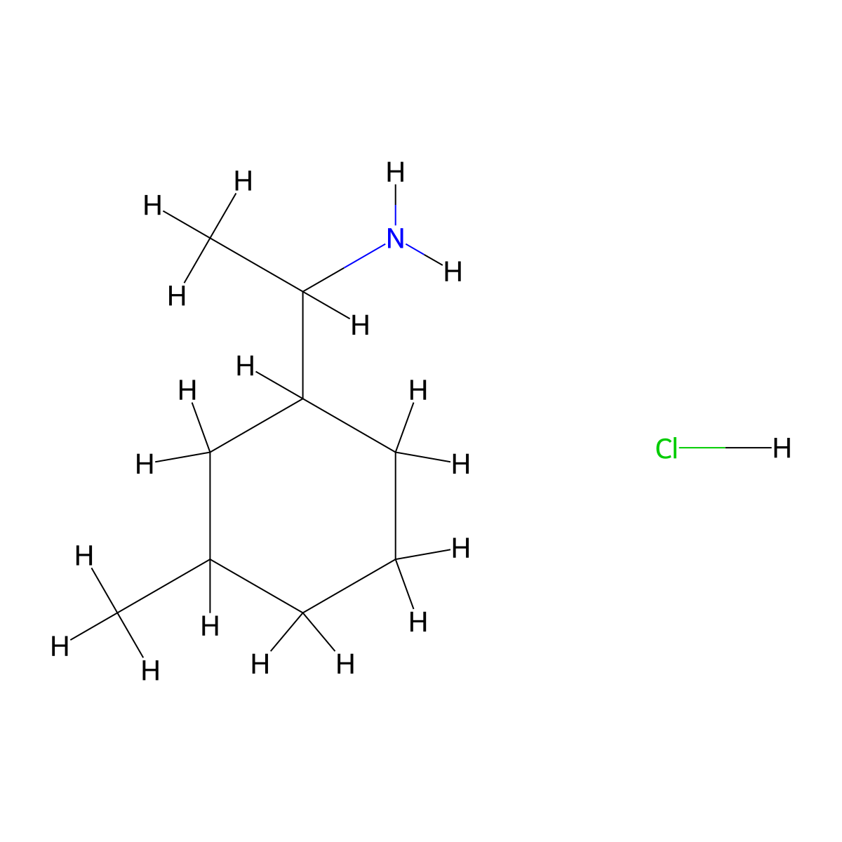 1-(3-Methylcyclohexyl)ethanamine;hydrochloride molecular structure, CAS 2137705-85-0