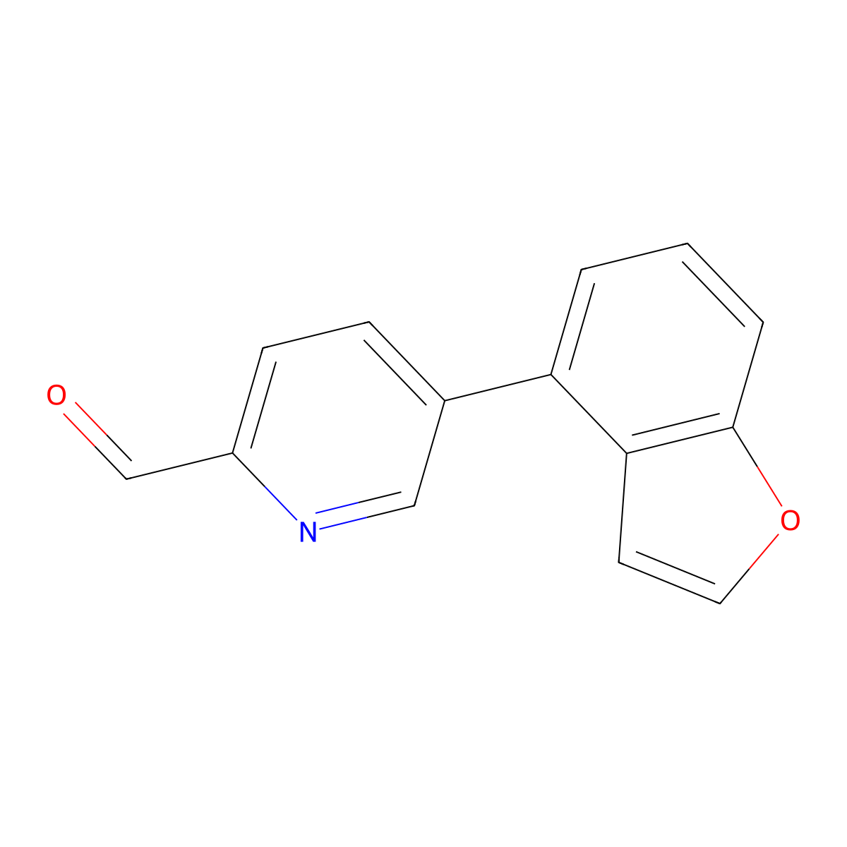 5-(1-Benzofuran-4-yl)pyridine-2-carbaldehyde molecular structure, CAS 2137707-85-6