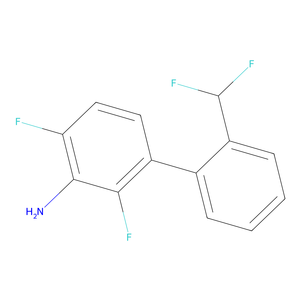 3-[2-(Difluoromethyl)phenyl]-2,6-difluoroaniline molecular structure, CAS 2137709-05-6