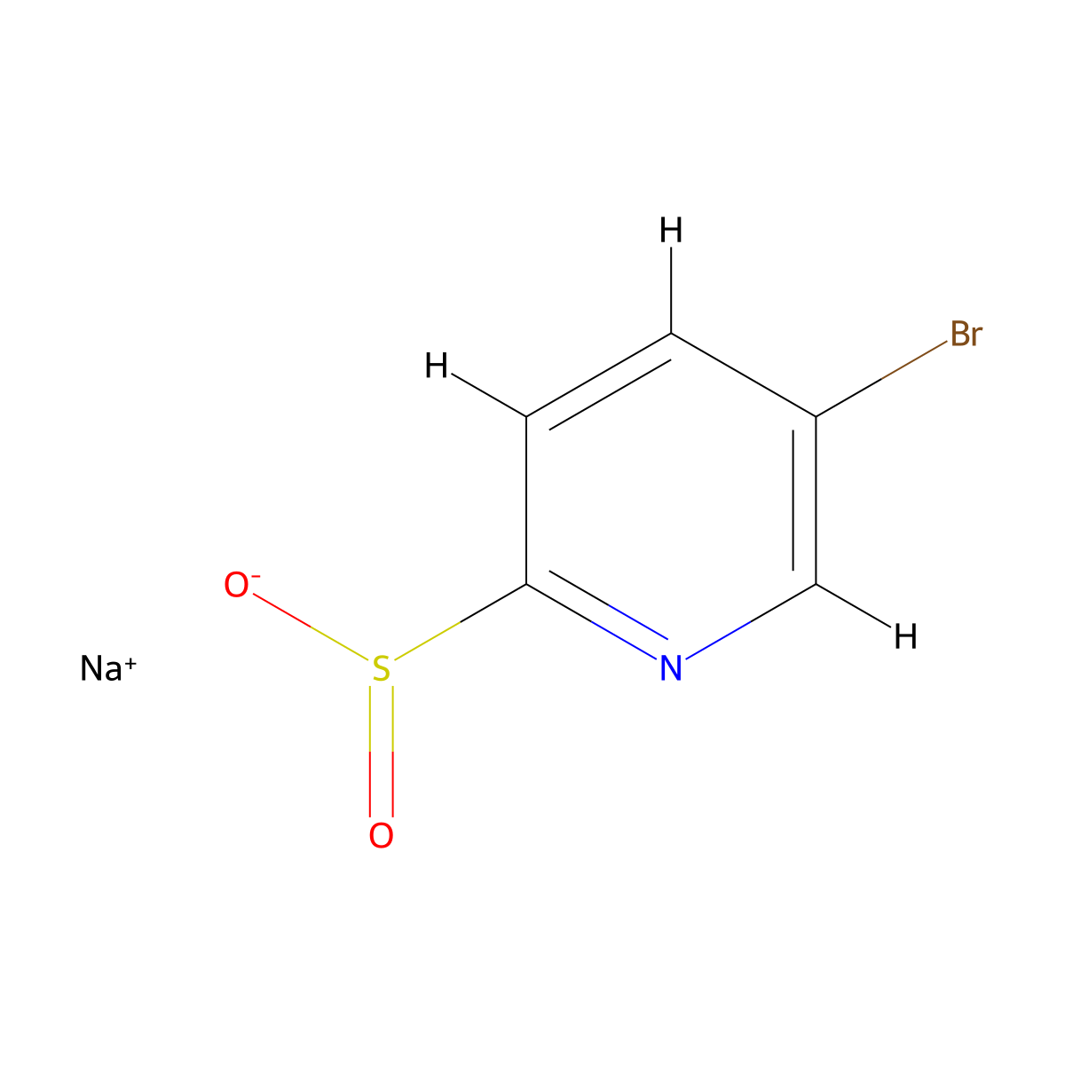 Sodium 5-bromopyridine-2-sulfinate molecular structure, CAS 2137712-61-7