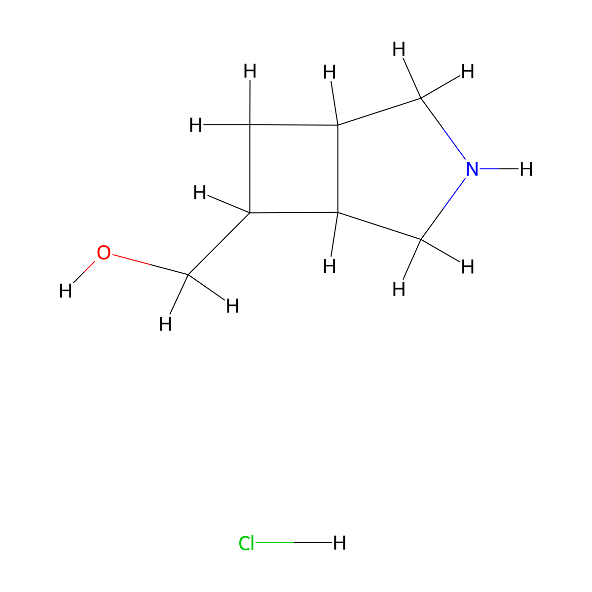 {3-Azabicyclo[3.2.0]heptan-6-yl}methanol hydrochloride molecular structure, CAS 2137713-06-3