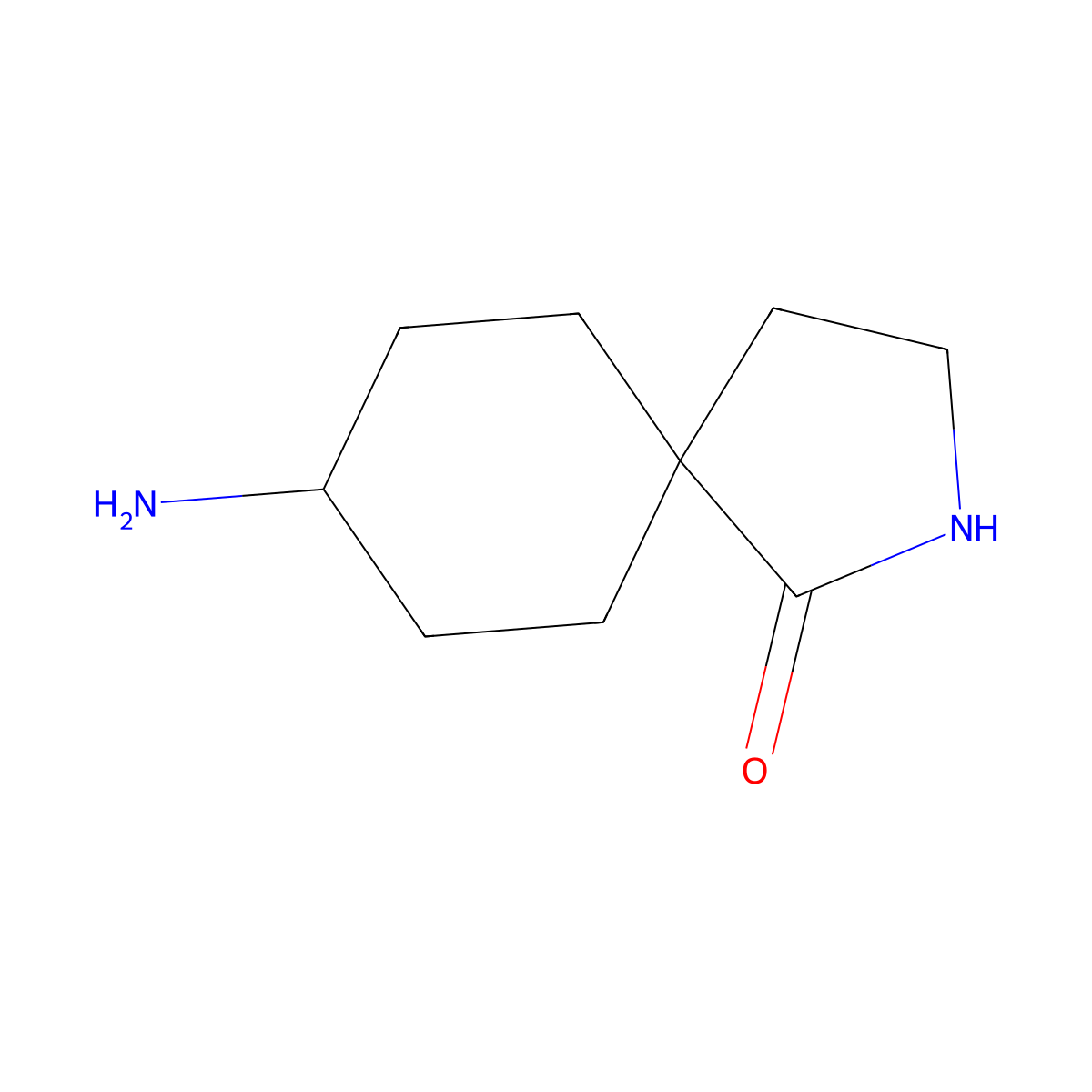 8-Amino-2-azaspiro[4.5]decan-1-one molecular structure, CAS 2137713-07-4