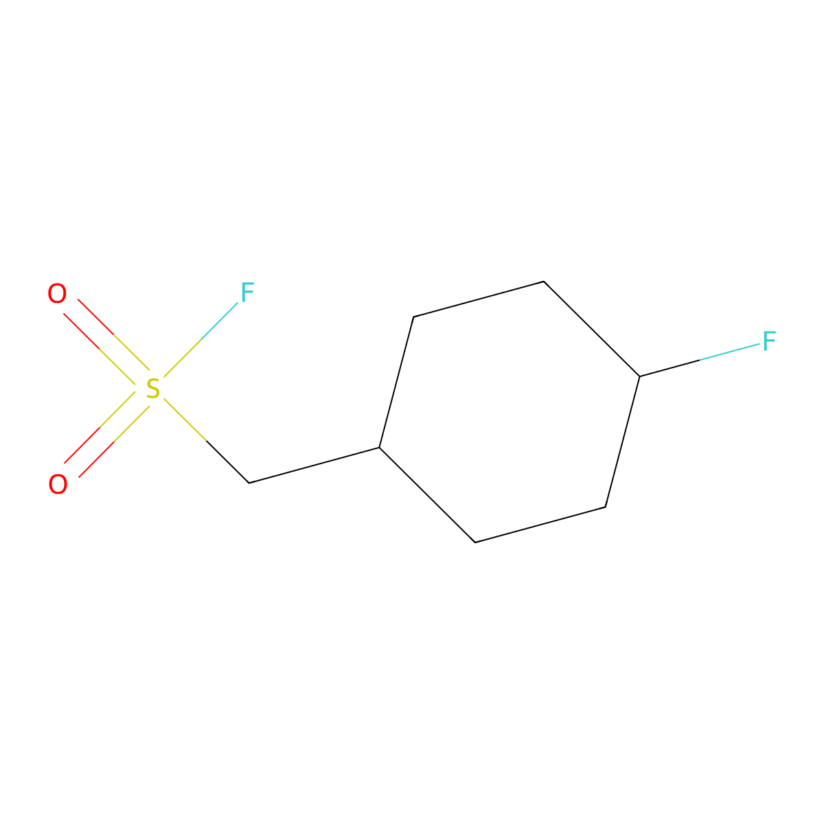 (4-Fluorocyclohexyl)methanesulfonyl fluoride molecular structure, CAS 2137713-83-6