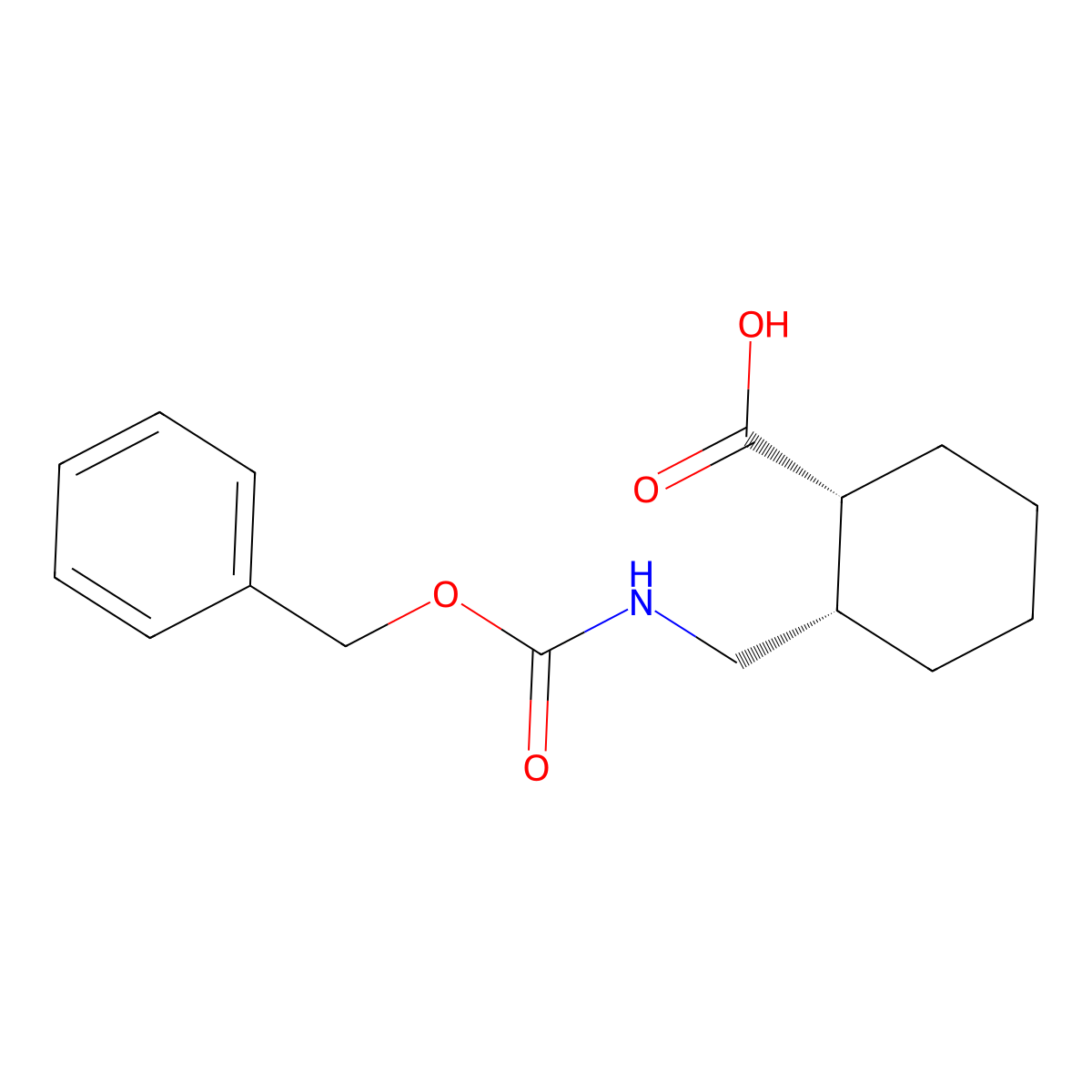 rac-(1R,2S)-2-({[(benzyloxy)carbonyl]amino}methyl)cyclohexane-1-carboxylic acid molecular structure, CAS 2137714-02-2