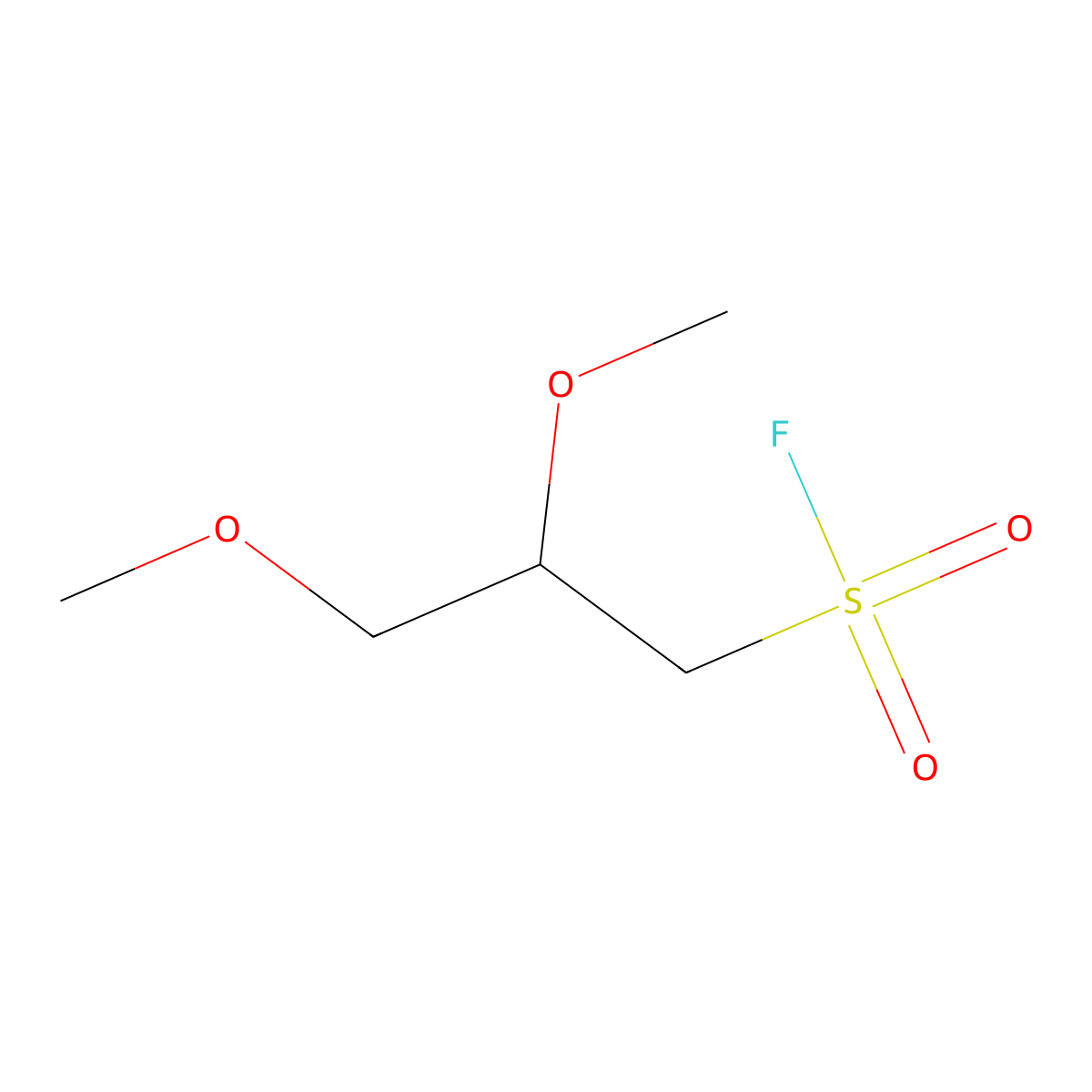 2,3-Dimethoxypropane-1-sulfonyl fluoride molecular structure, CAS 2137714-79-3