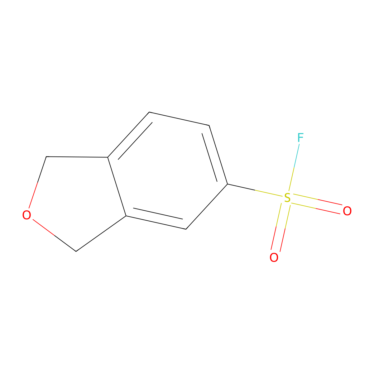 1,3-Dihydro-2-benzofuran-5-sulfonyl fluoride molecular structure, CAS 2137715-68-3