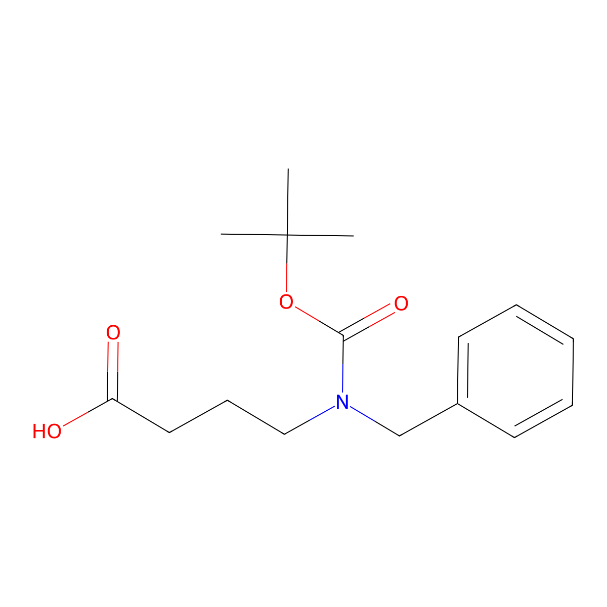 4-[Benzyl(tert-butoxycarbonyl)amino]butanoic acid molecular structure, CAS 213772-01-1