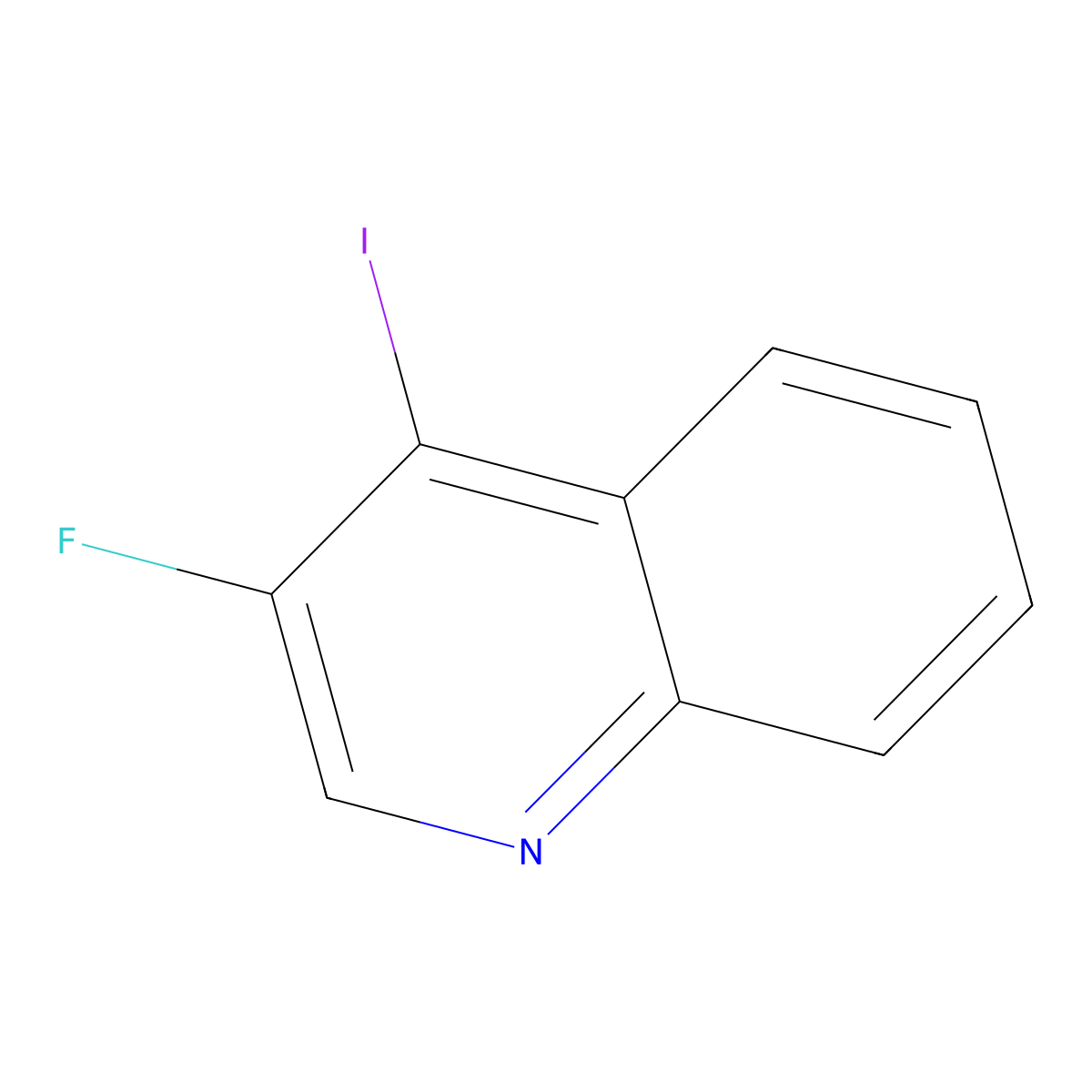 3-Fluoro-4-iodoquinoline molecular structure, CAS 213772-63-5