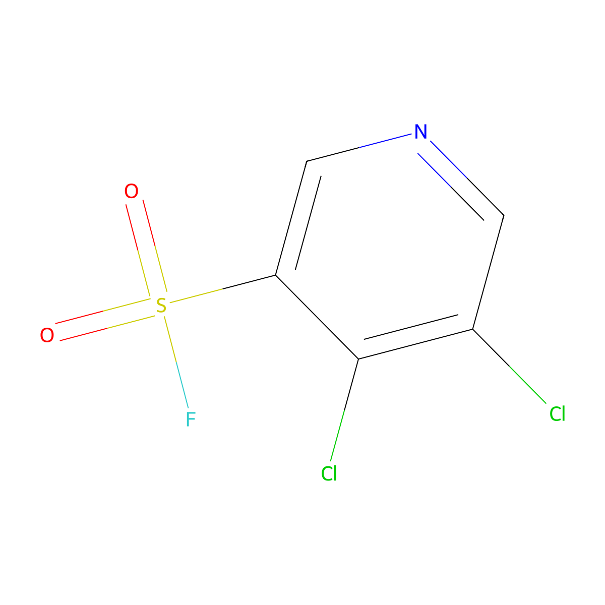 4,5-Dichloropyridine-3-sulfonyl fluoride molecular structure, CAS 2137720-79-5