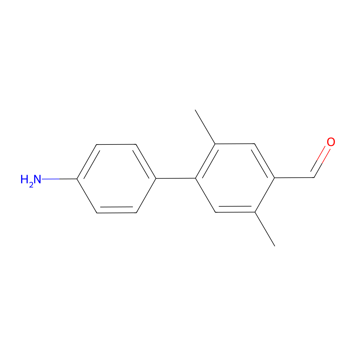4-(4-Aminophenyl)-2,5-dimethylbenzaldehyde molecular structure, CAS 2137724-18-4