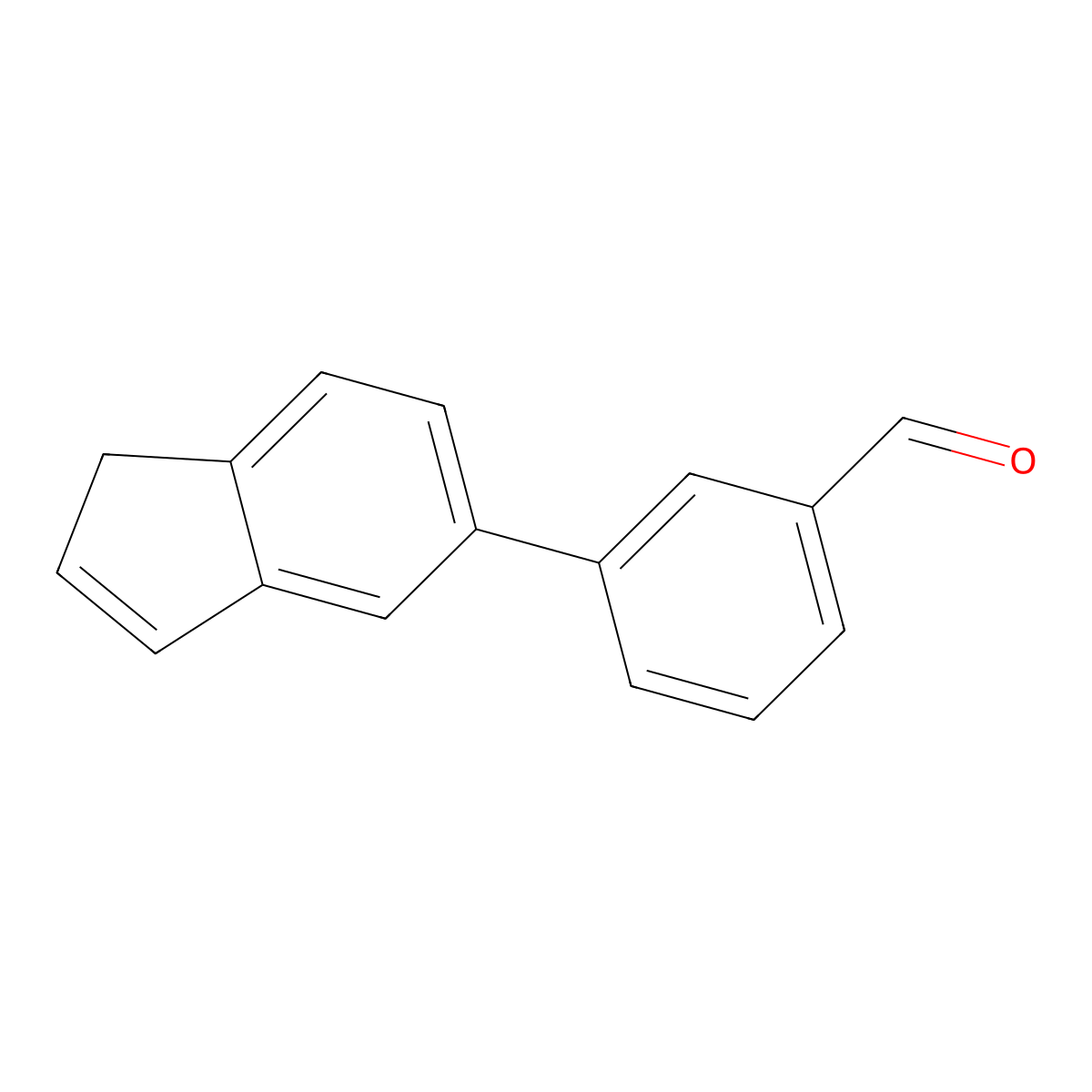 3-(1H-inden-5-yl)benzaldehyde molecular structure, CAS 2137725-50-7