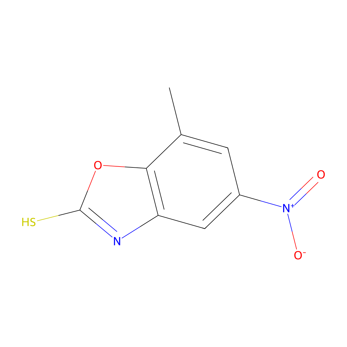 7-Methyl-5-nitro-1,3-benzoxazole-2-thiol molecular structure, CAS 2137726-05-5