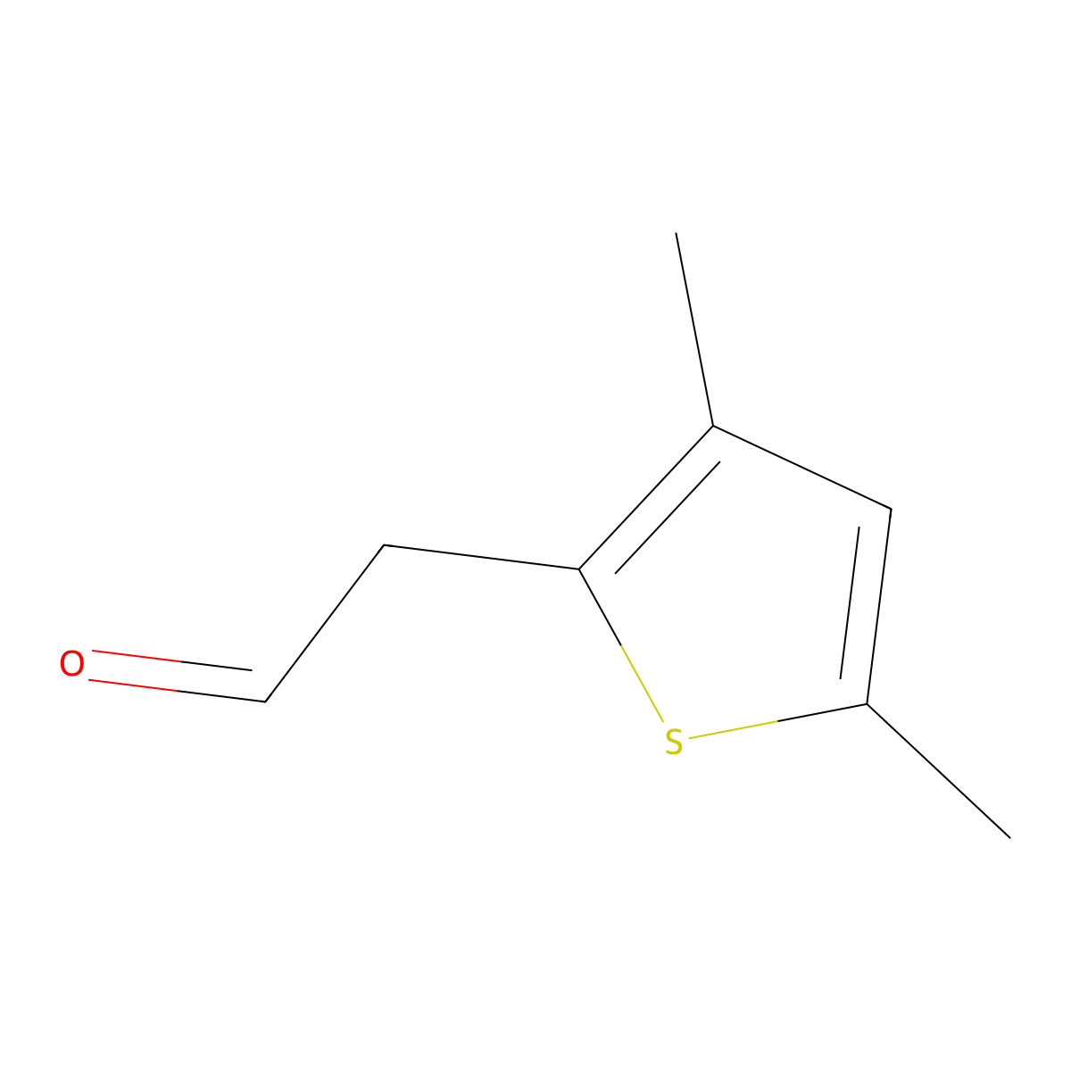 2-(3,5-Dimethylthiophen-2-yl)acetaldehyde molecular structure, CAS 2137726-44-2
