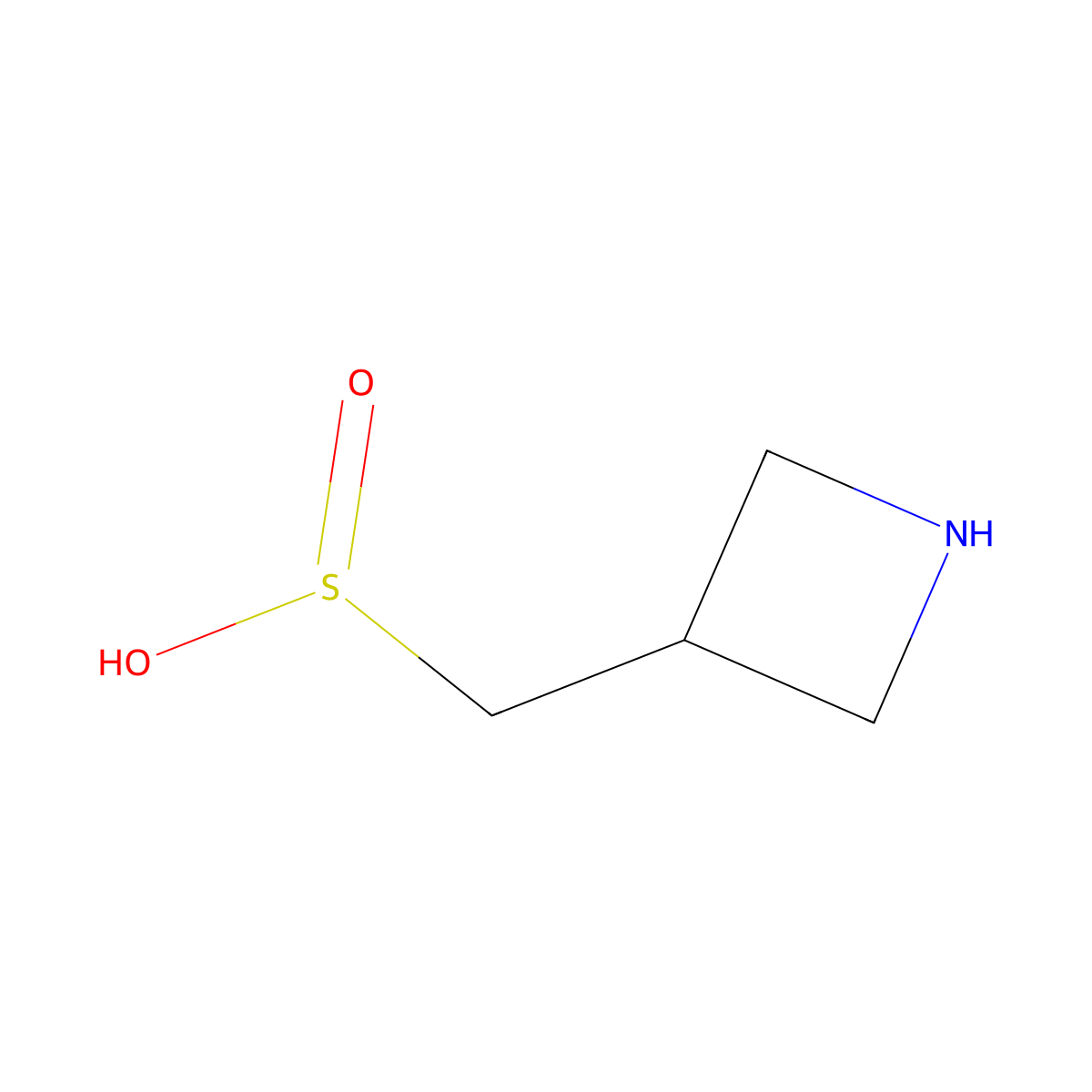 (Azetidin-3-yl)methanesulfinic acid molecular structure, CAS 2137726-84-0