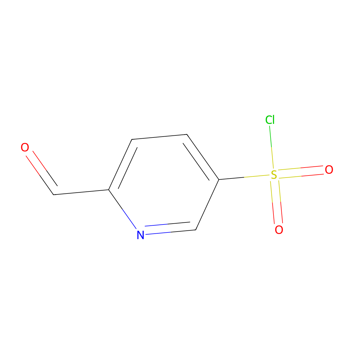 6-Formylpyridine-3-sulfonyl chloride molecular structure, CAS 2137728-15-3