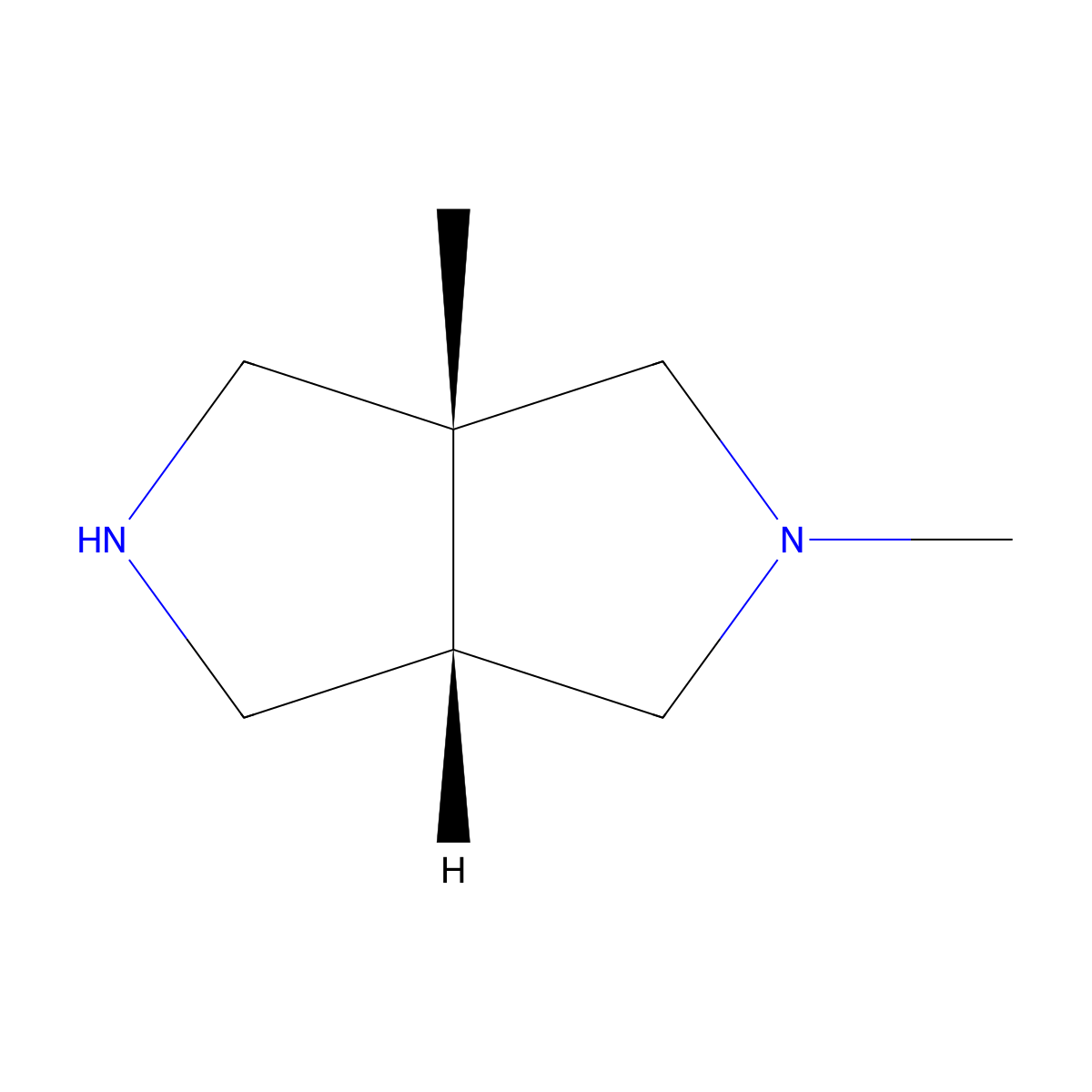 rac-(3aR,6aS)-2,3a-dimethyl-octahydropyrrolo[3,4-c]pyrrole molecular structure, CAS 2137730-45-9