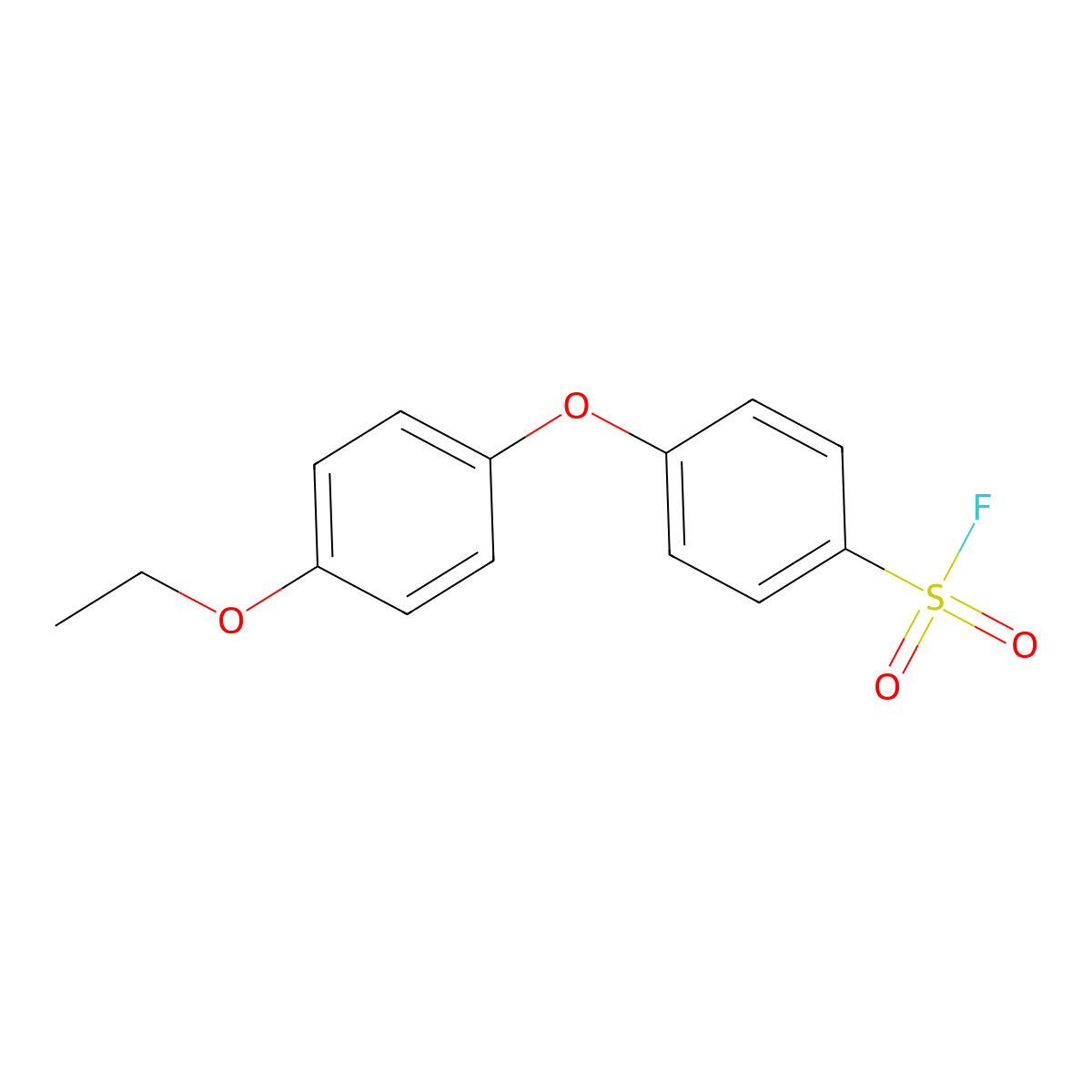 4-(4-Ethoxyphenoxy)benzene-1-sulfonyl fluoride molecular structure, CAS 2137730-69-7