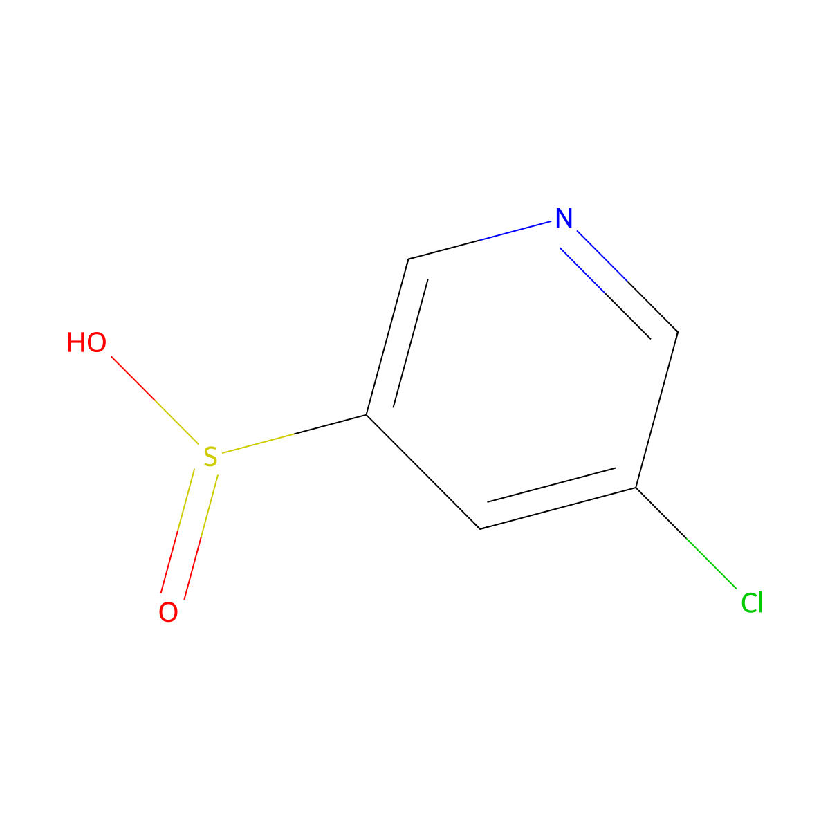 5-Chloropyridine-3-sulfinic acid molecular structure, CAS 2137731-25-8