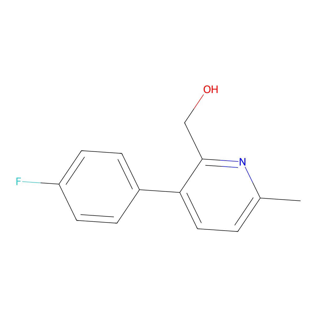[3-(4-Fluorophenyl)-6-methylpyridin-2-yl]methanol molecular structure, CAS 2137732-63-7