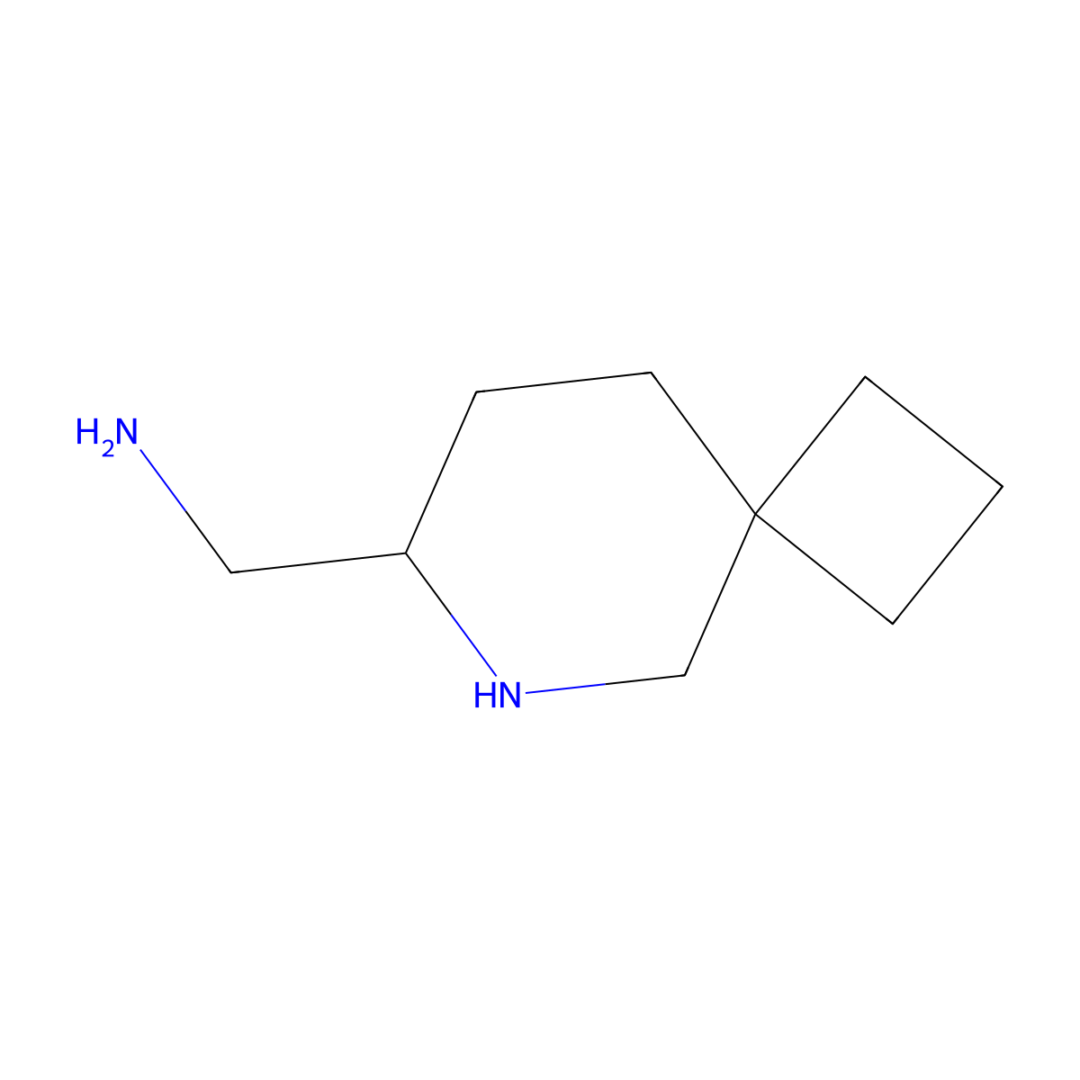 {6-Azaspiro[3.5]nonan-7-yl}methanamine molecular structure, CAS 2137733-56-1