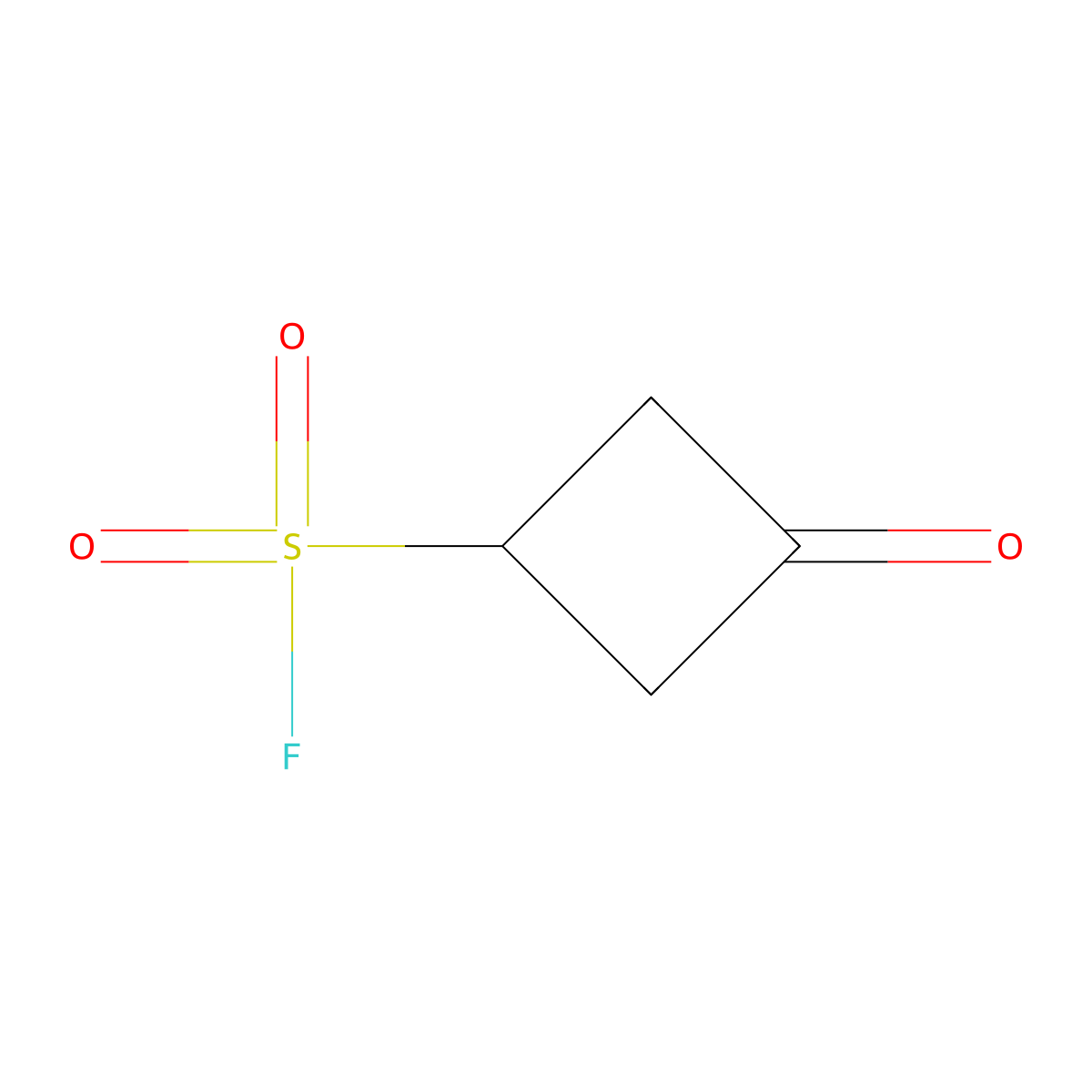 3-Oxocyclobutane-1-sulfonyl fluoride molecular structure, CAS 2137734-73-5