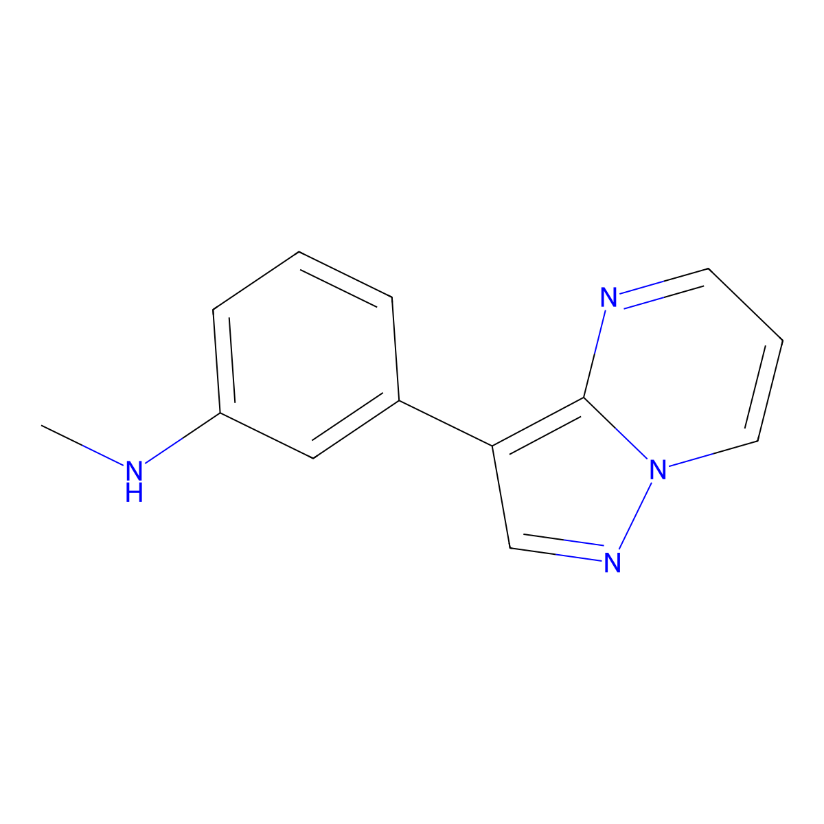 N-methyl-3-{pyrazolo[1,5-a]pyrimidin-3-yl}aniline molecular structure, CAS 2137736-52-6