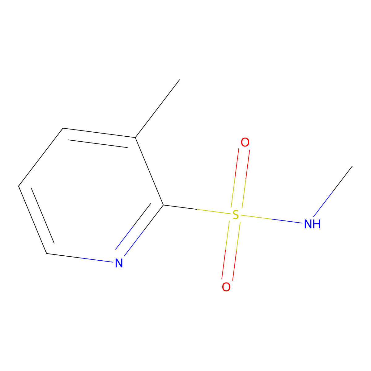 N,3-dimethylpyridine-2-sulfonamide molecular structure, CAS 2137736-61-7