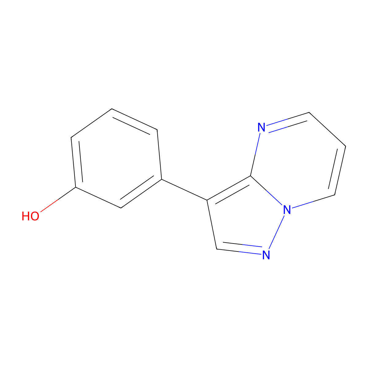 3-{Pyrazolo[1,5-a]pyrimidin-3-yl}phenol molecular structure, CAS 2137737-58-5