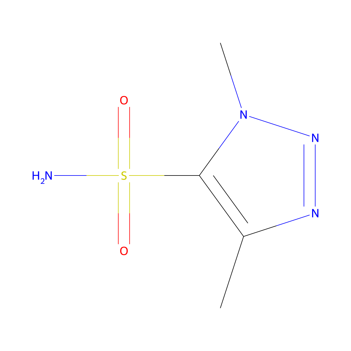 dimethyl-1H-1,2,3-triazole-5-sulfonamide molecular structure, CAS 2137739-43-4