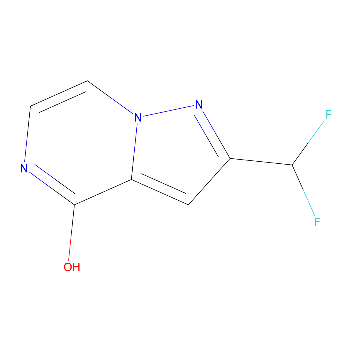 2-(Difluoromethyl)pyrazolo[1,5-a]pyrazin-4-ol molecular structure, CAS 2137742-48-2
