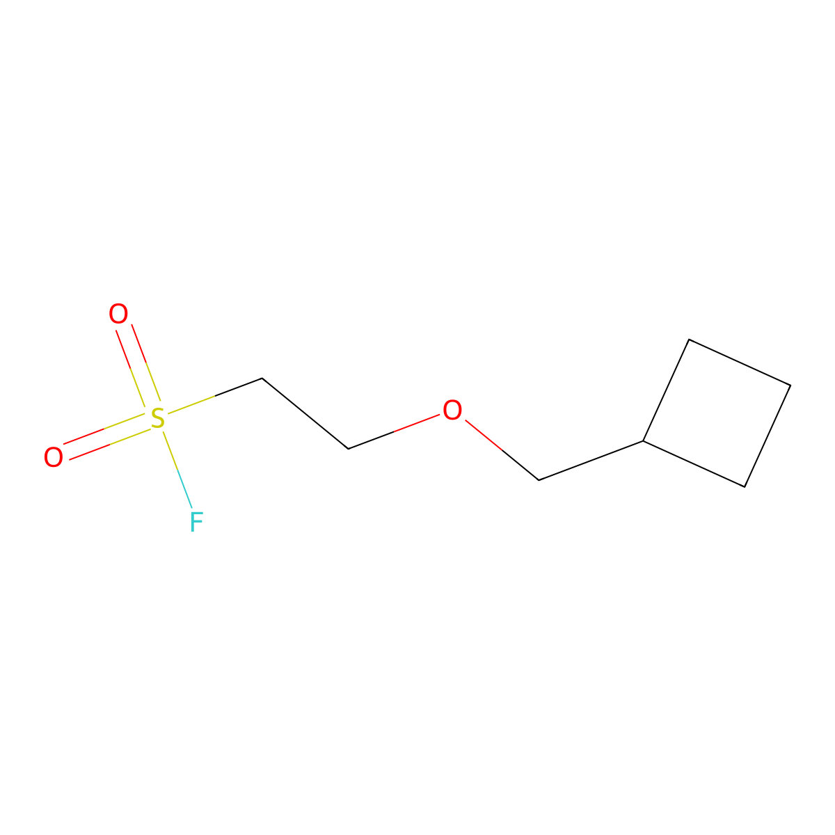 2-(Cyclobutylmethoxy)ethane-1-sulfonyl fluoride molecular structure, CAS 2137744-43-3